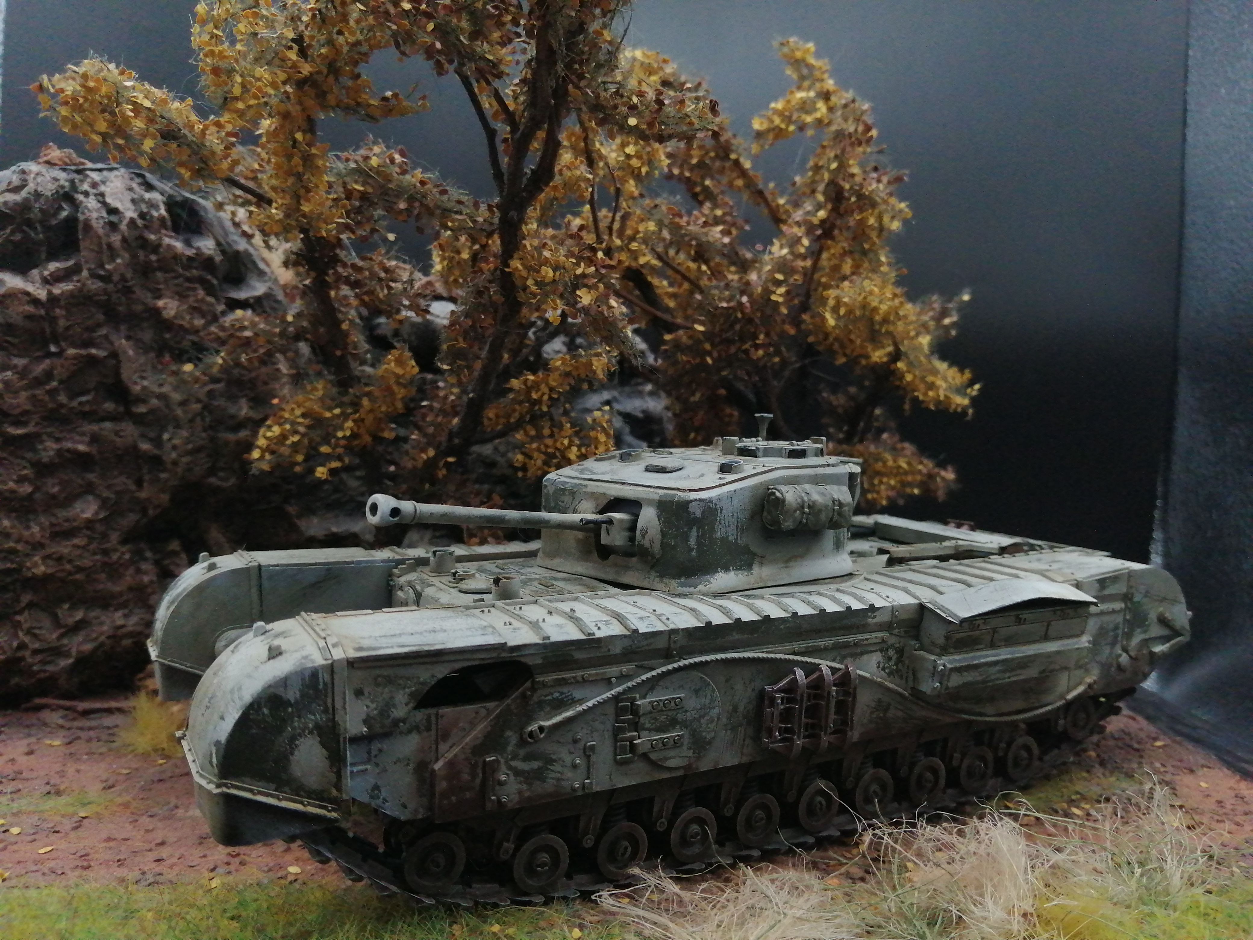 (Pre-Order) Tamiya Brit. Tank Churchill Mk.VII (6) tank 1:35 Built & Painted