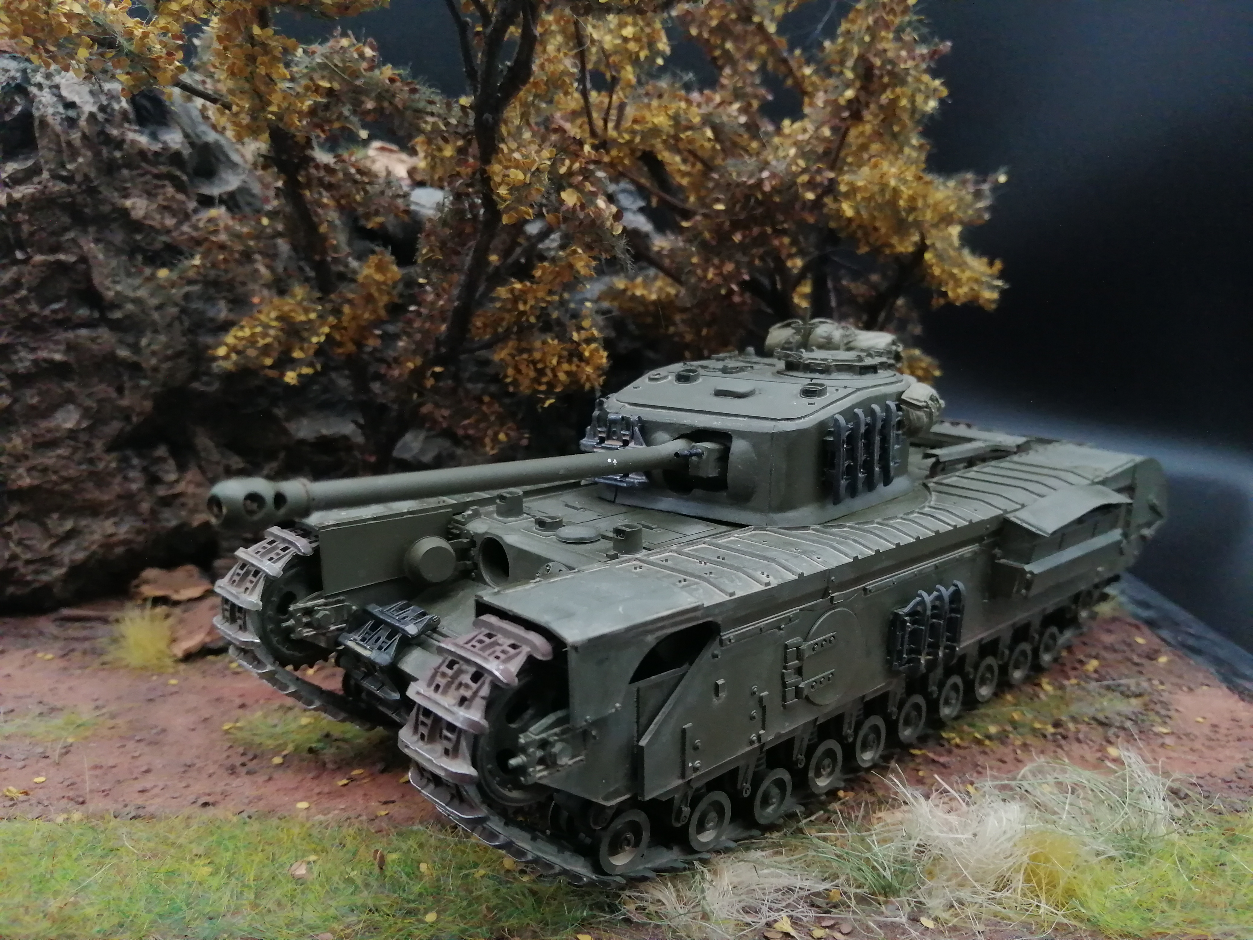 (Pre-Order) Tamiya  Brit. Tank Churchill Mk.VII (6) tank 1:35 Built & Painted