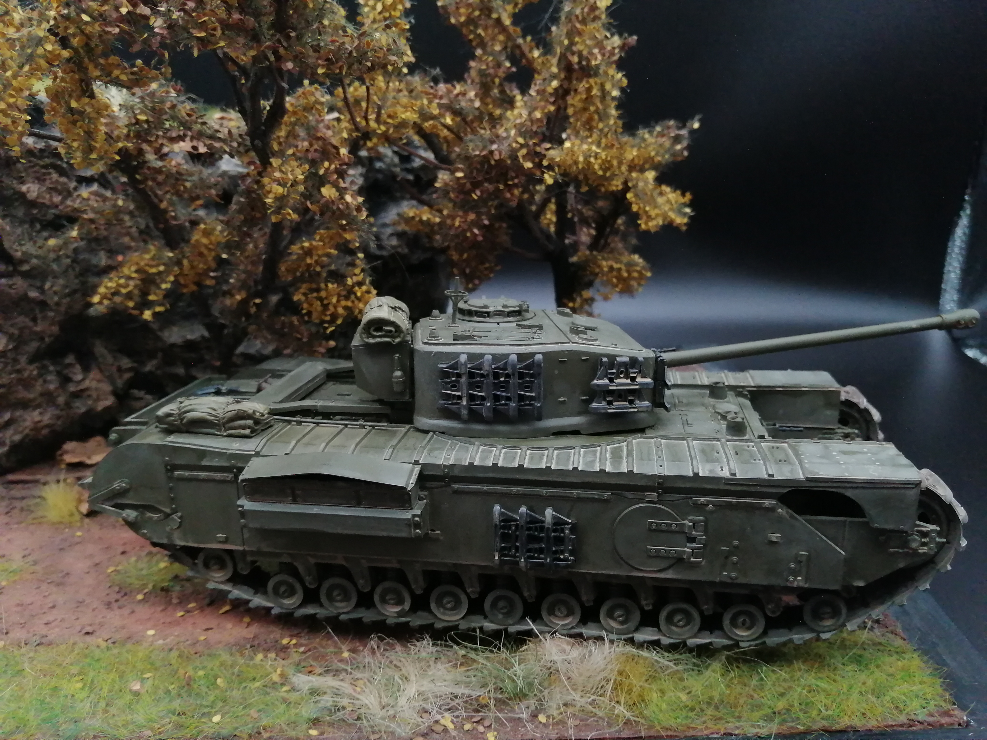 (Pre-Order) Tamiya  Brit. Tank Churchill Mk.VII (6) tank 1:35 Built & Painted