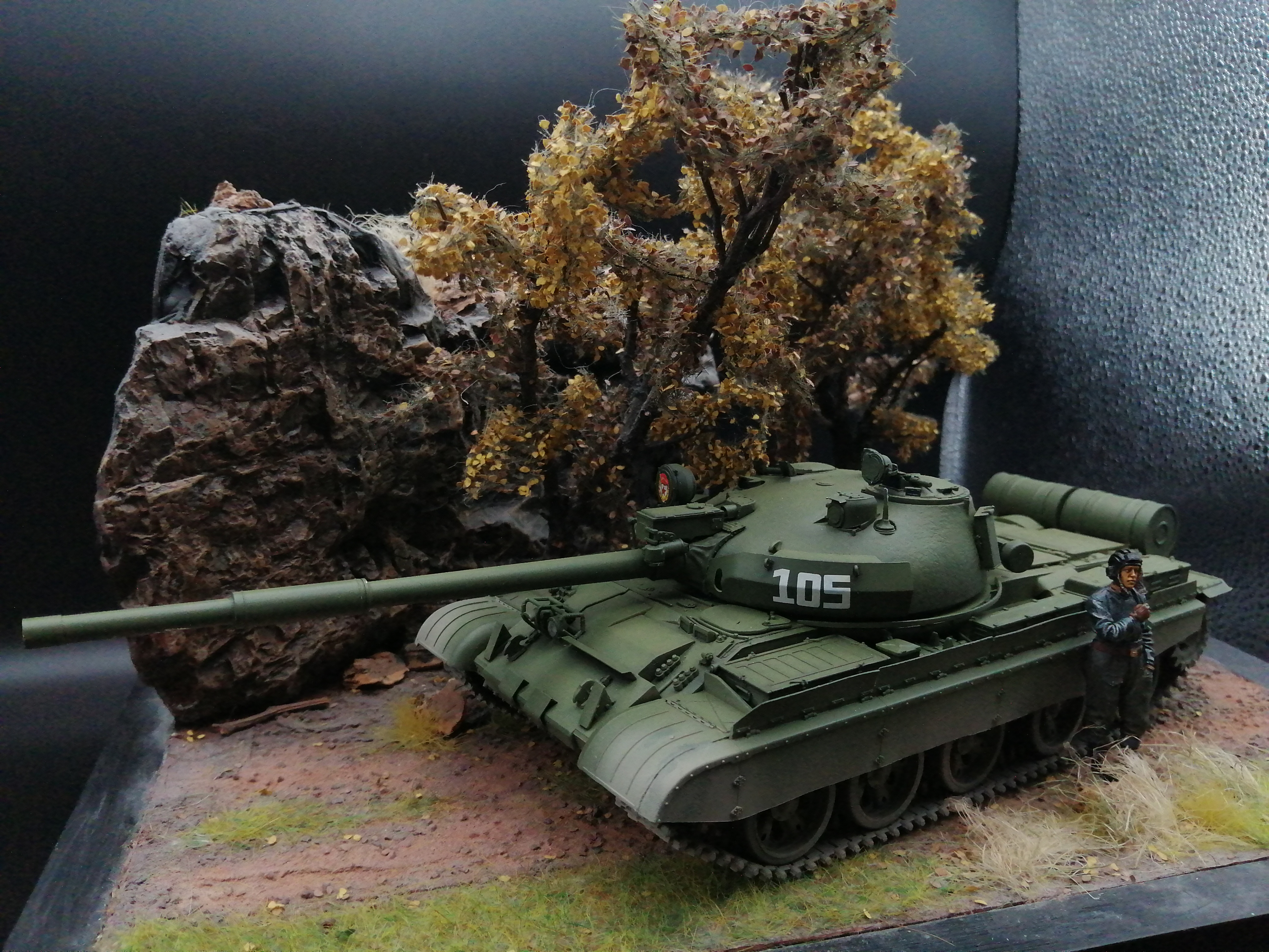 Trumpeter 07148 Russian T-62 BDD Mod.1984 1:35 Built & Painted