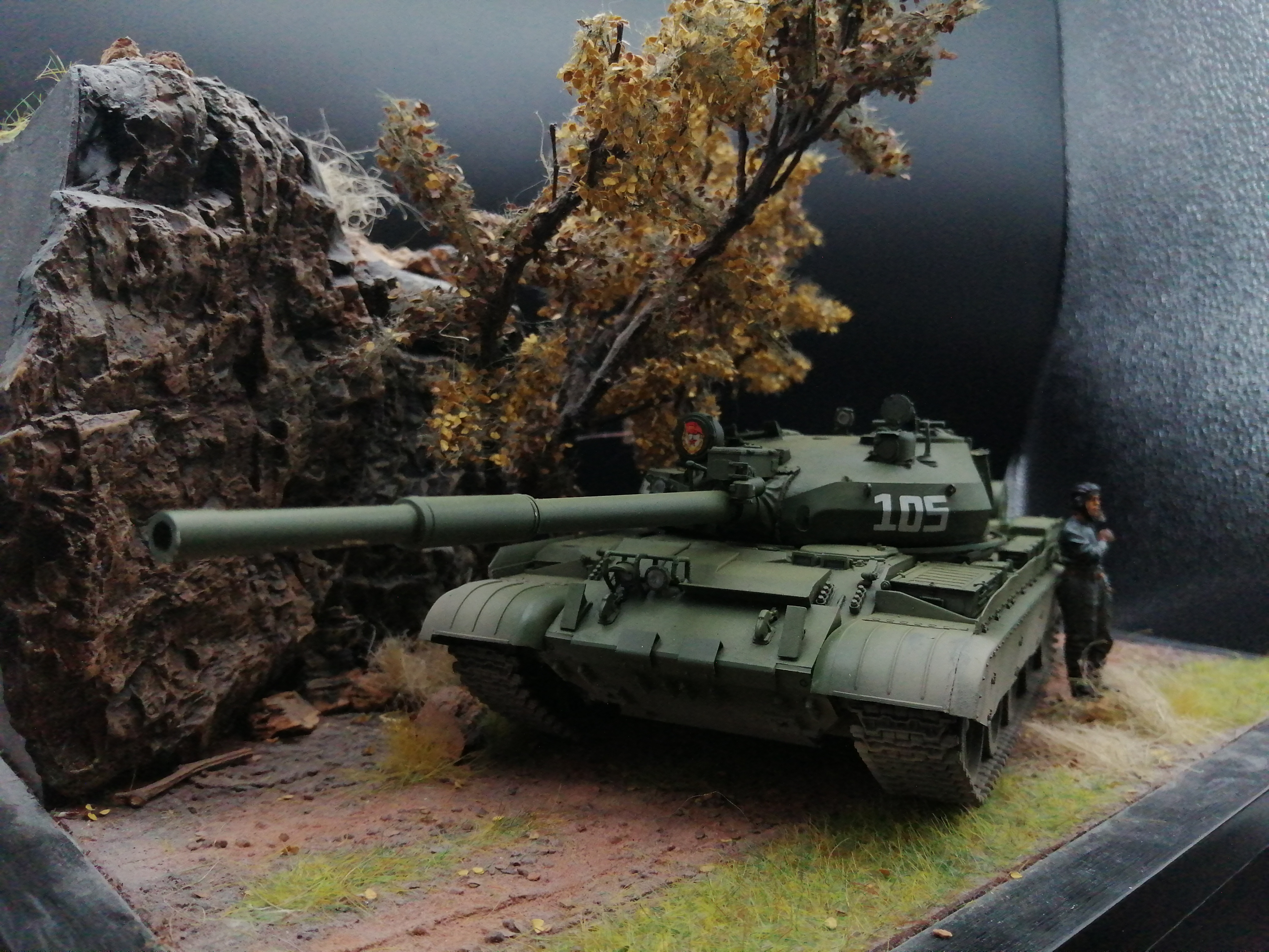 Trumpeter 07148 Russian T-62 BDD Mod.1984 1:35 Built & Painted