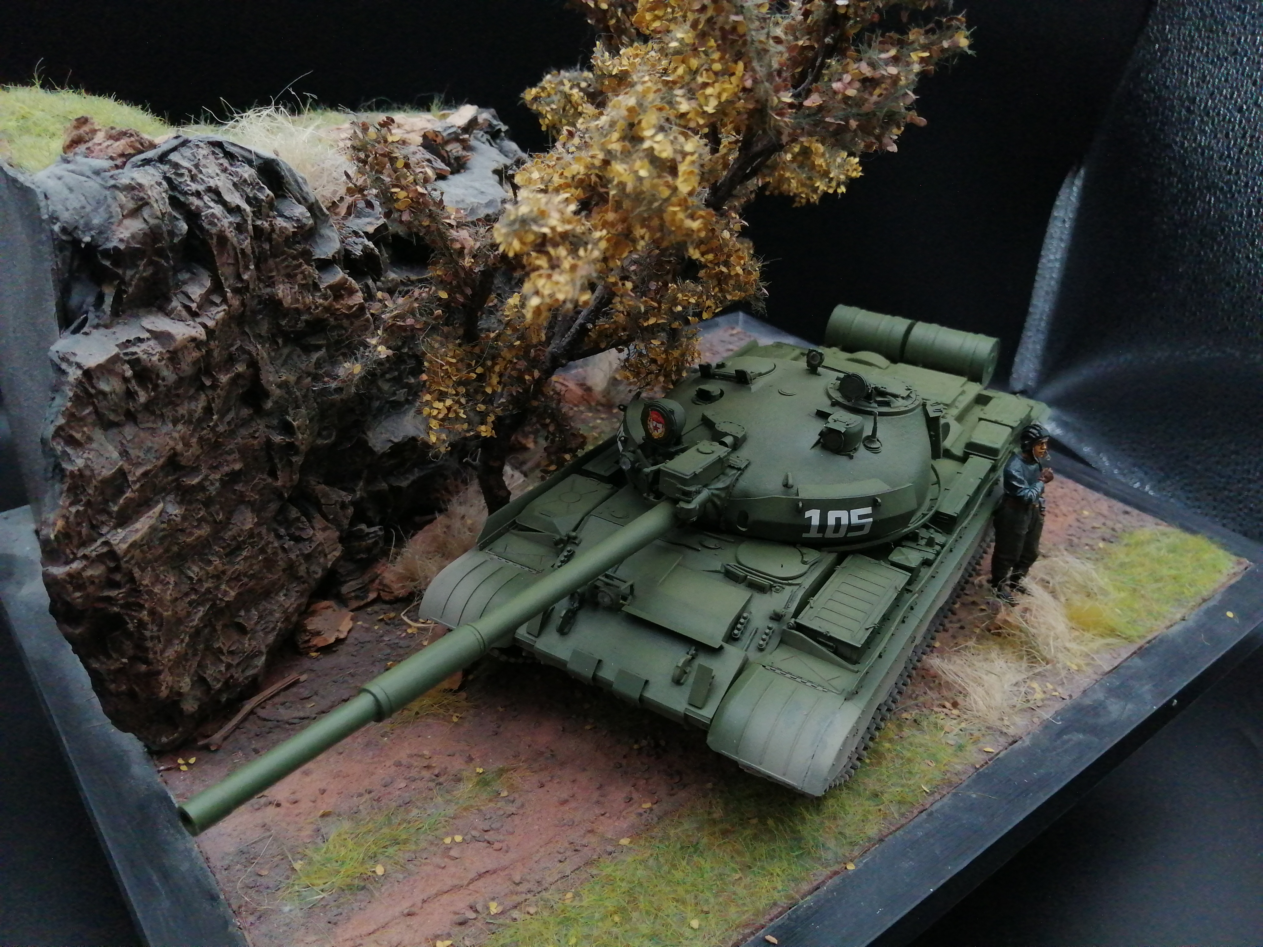 Trumpeter 07148 Russian T-62 BDD Mod.1984 1:35 Built & Painted