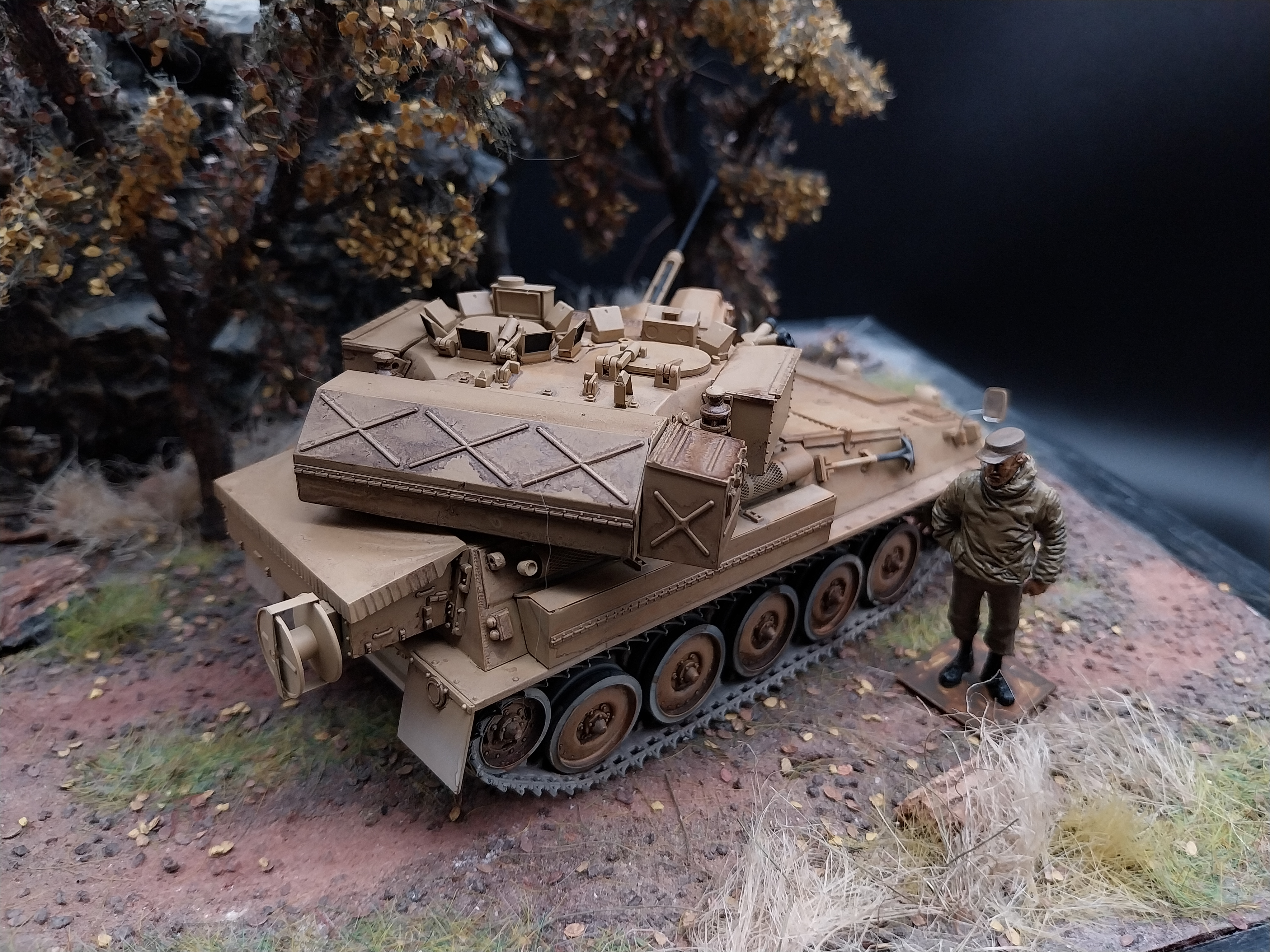 AFV Club 35013 British CVRT FV107 Scimitar 1:35 Built & Painted