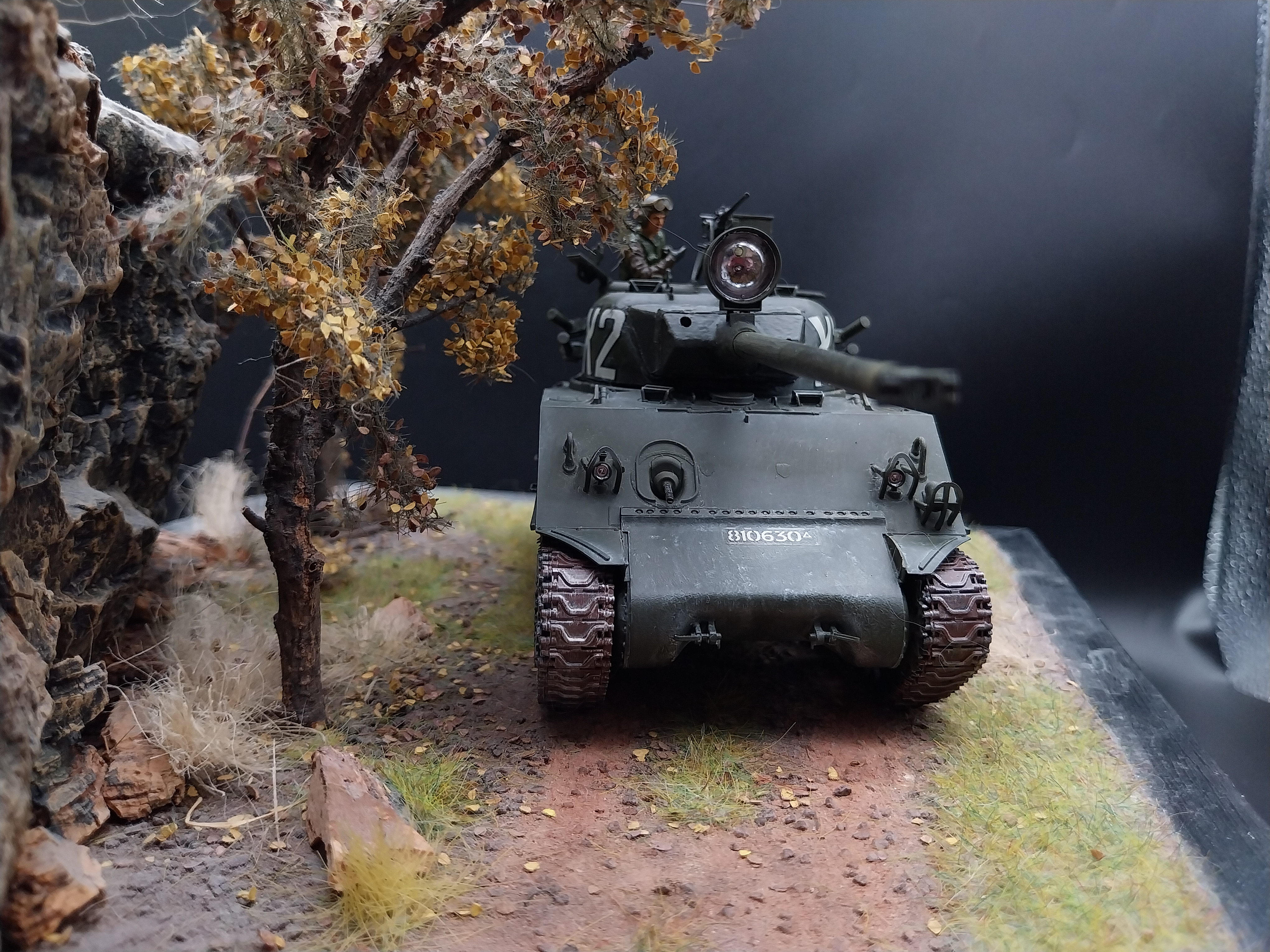 Dragon 3528 M-50 SUPER SHERMAN early version 1:35 Built & Painted