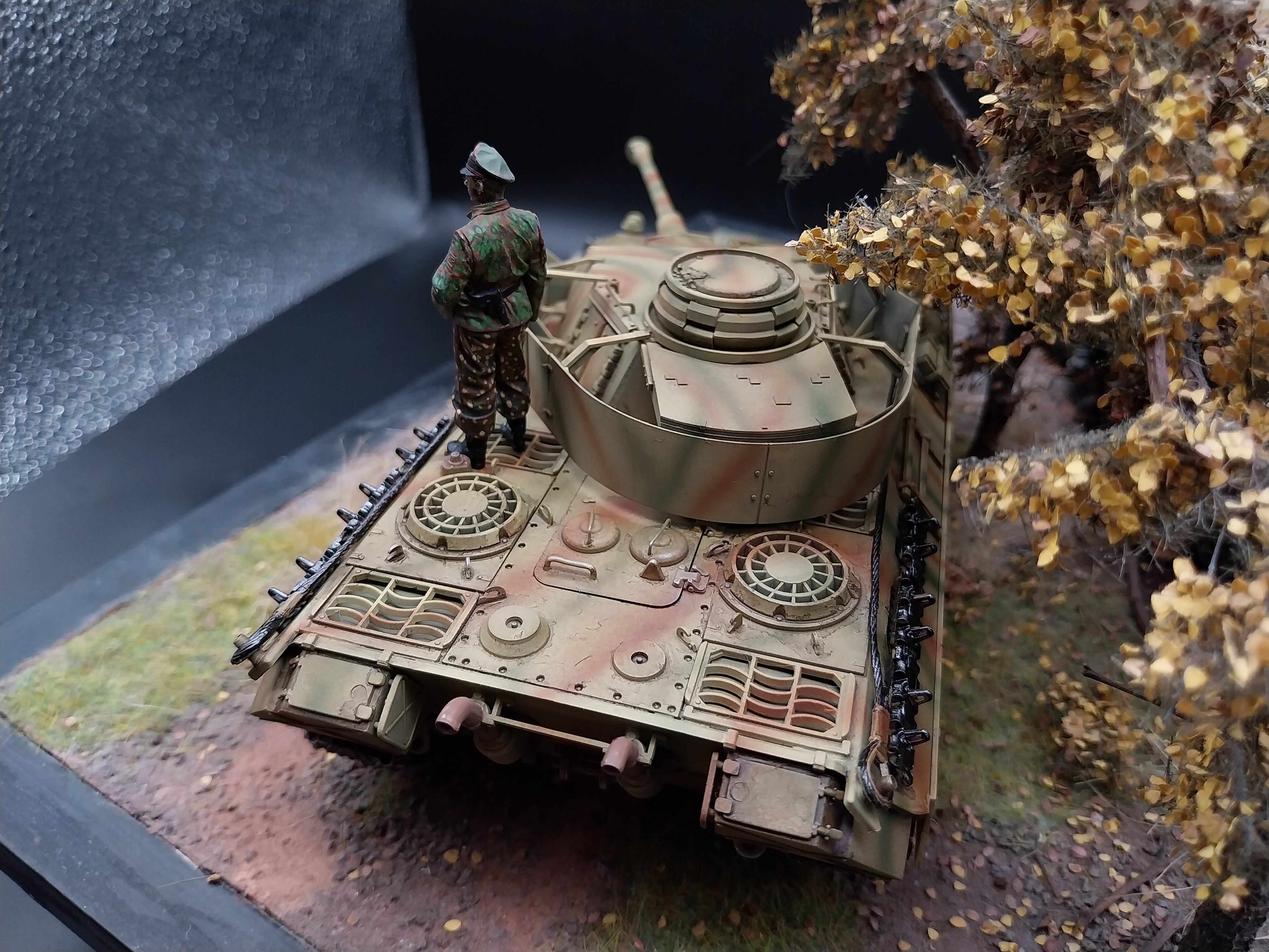 Dragon 6340 Berge-Panther mit aufgesetztem Pz.Kpfw.IV turm als Befehlspanzer 1:35 Built & Painted