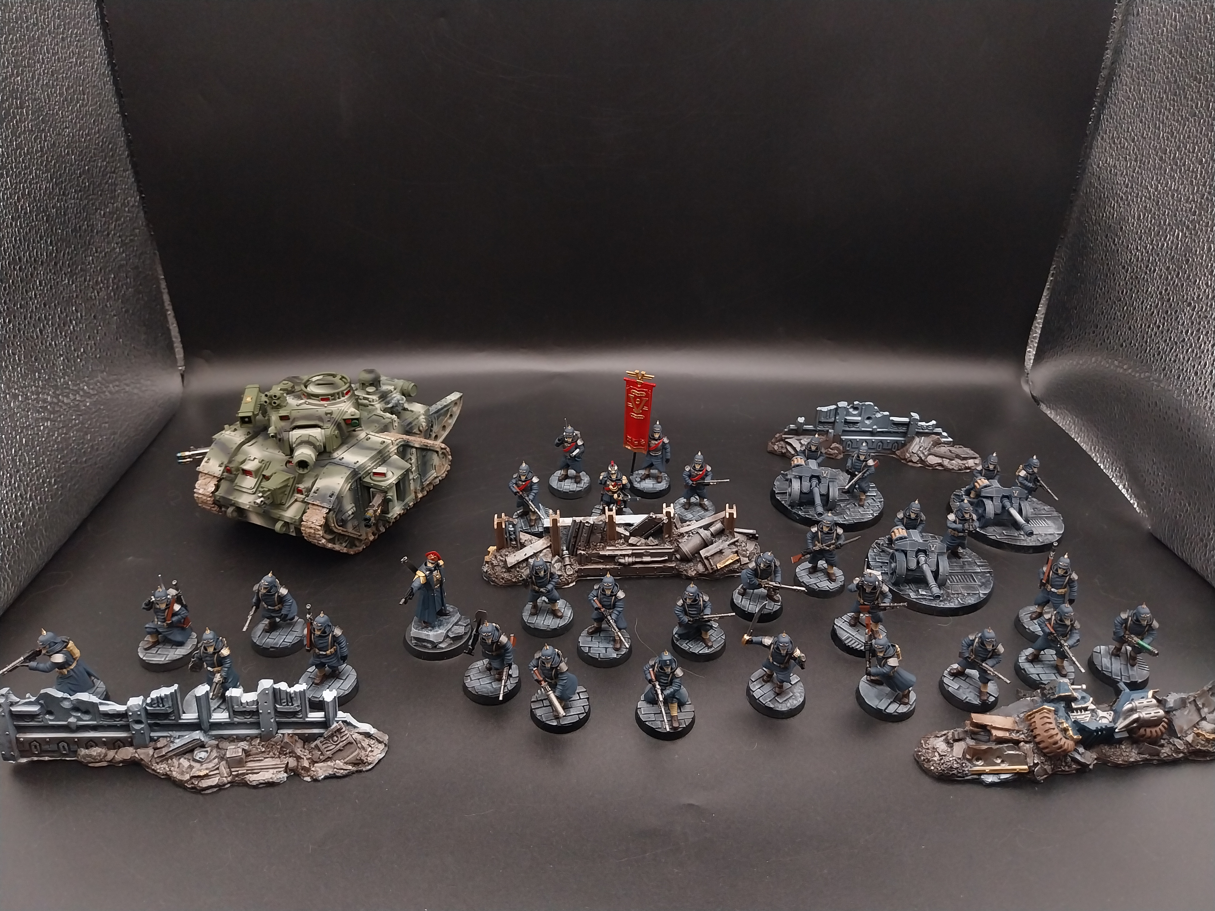 Warhammer 40k Proxy Death Korps of Krieg army painted Commission work