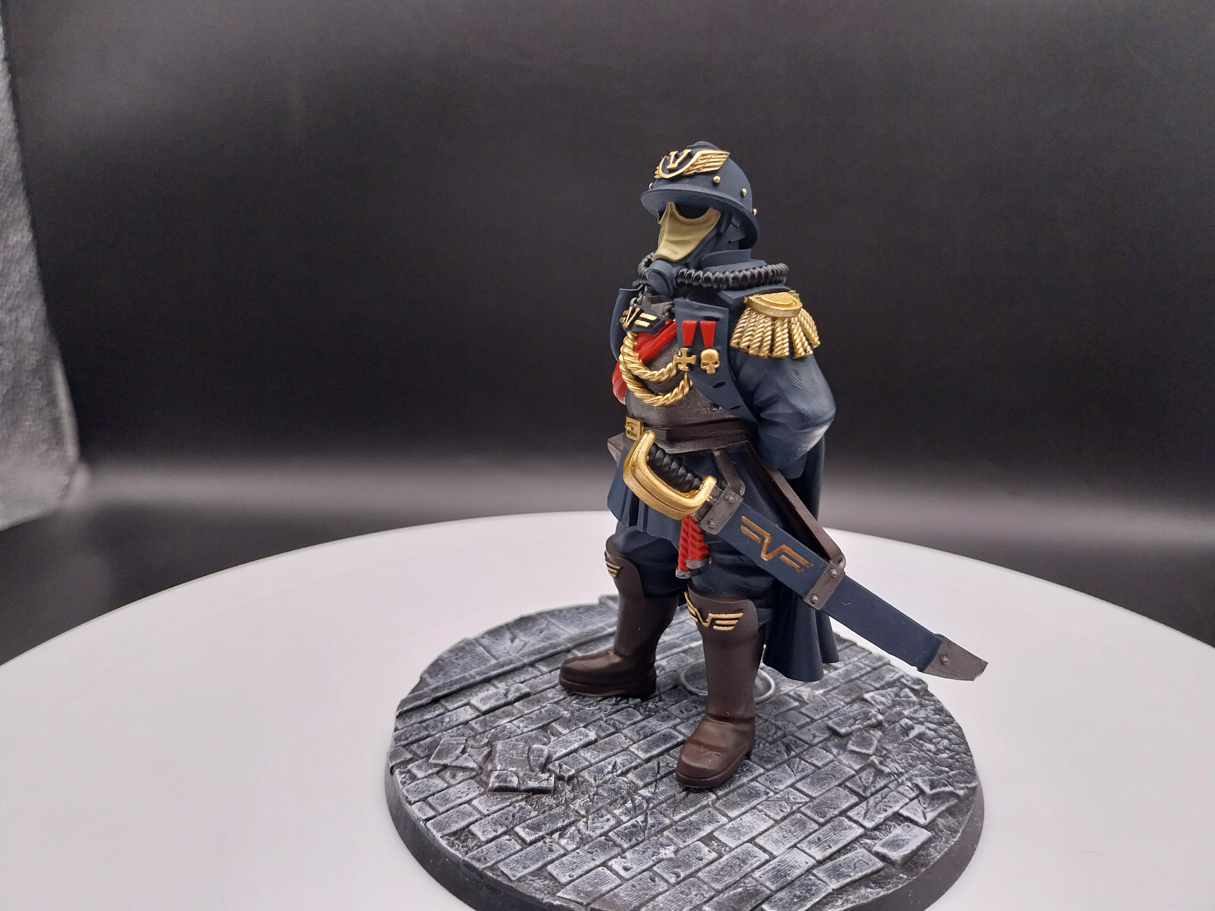 Warhammer 40k Death Korps  Marshal Commission work 1/16 scale.