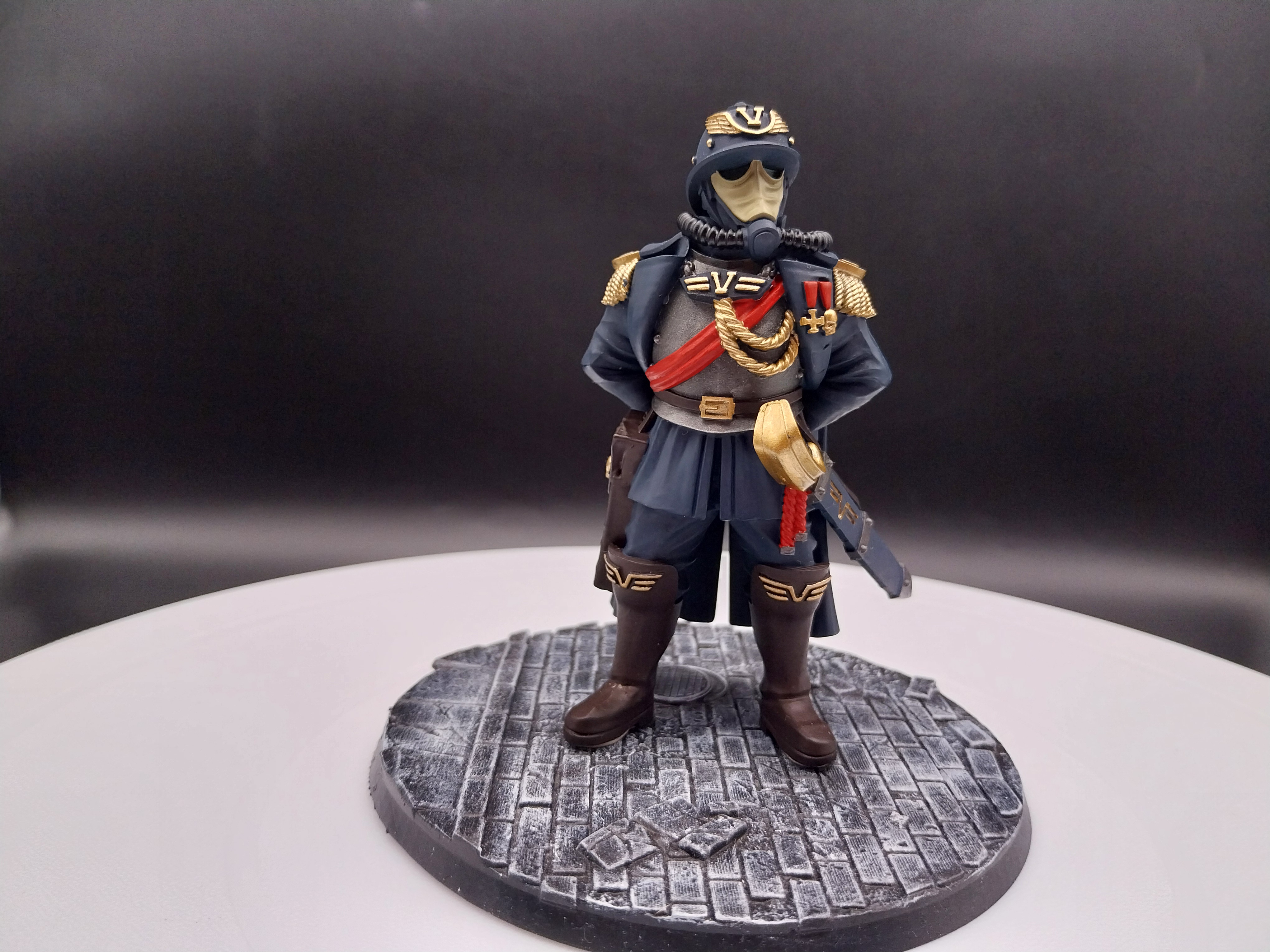 Warhammer 40k Death Korps  Marshal Commission work 1/16 scale.