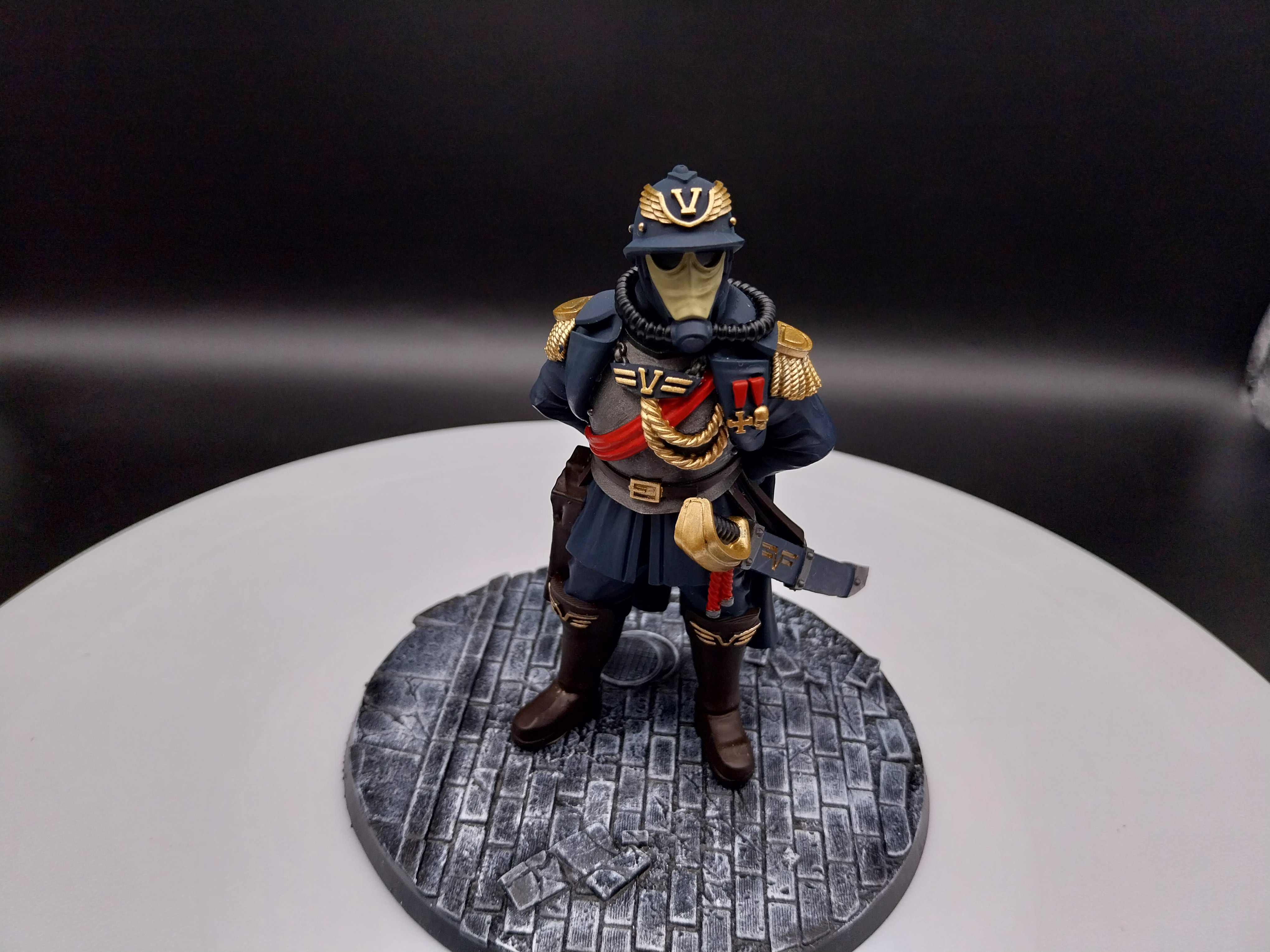 Warhammer 40k Death Korps  Marshal Commission work 1/16 scale.