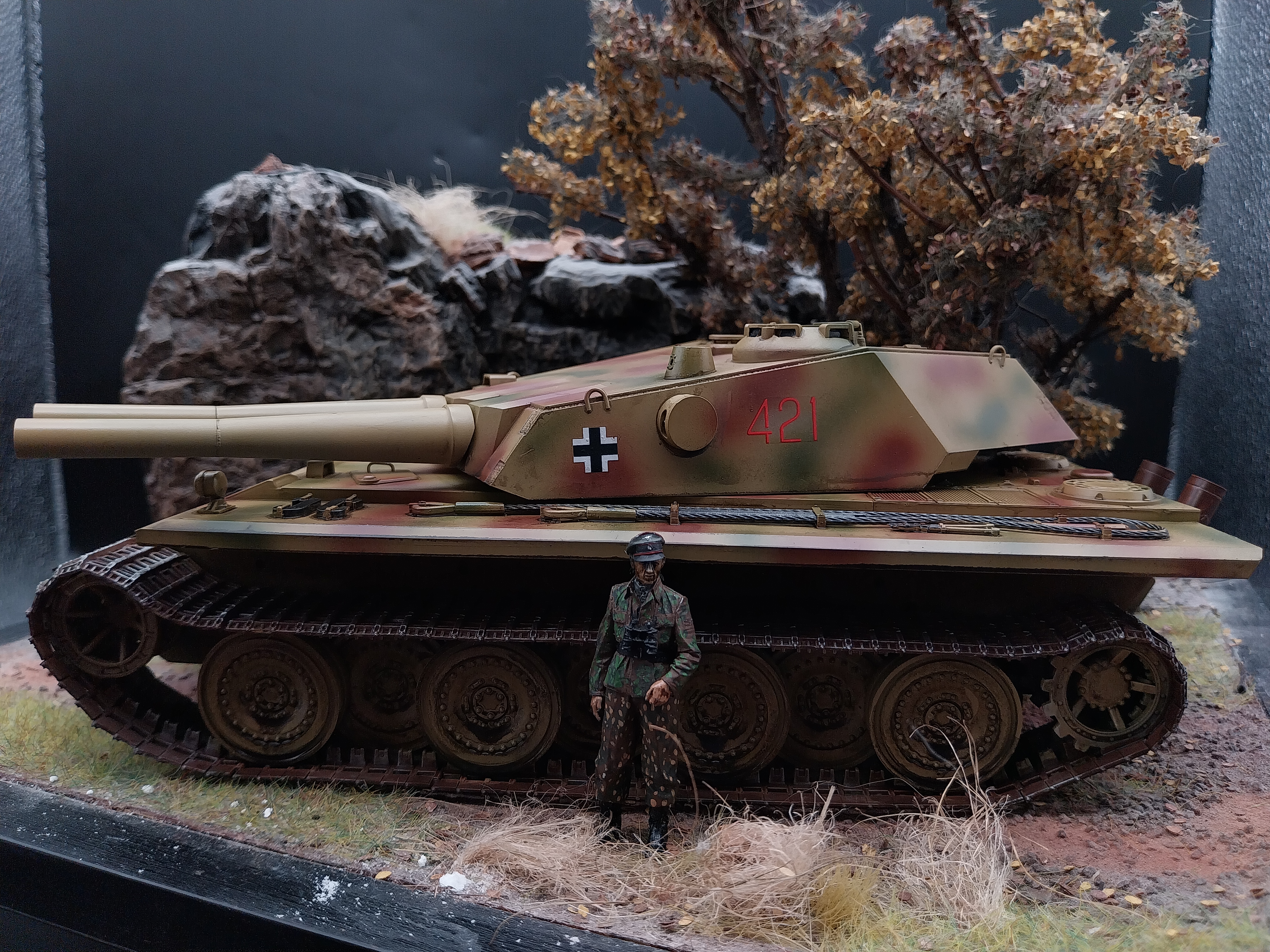 1/35 Fist of war WWII German E-60 heavy tank built and painted