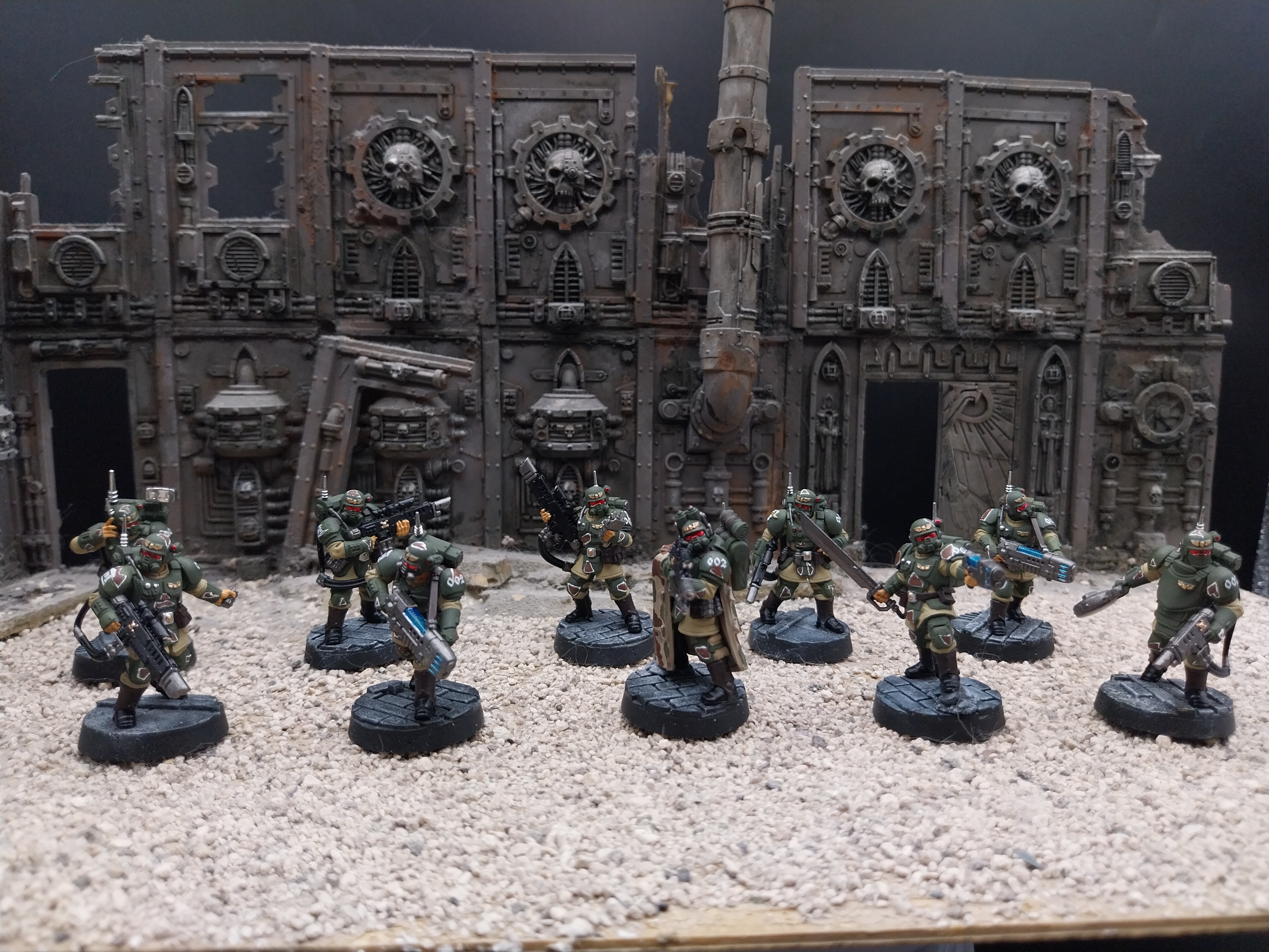 warhammer 40k Cadian Kill Team: Kasrkin Built & Painted