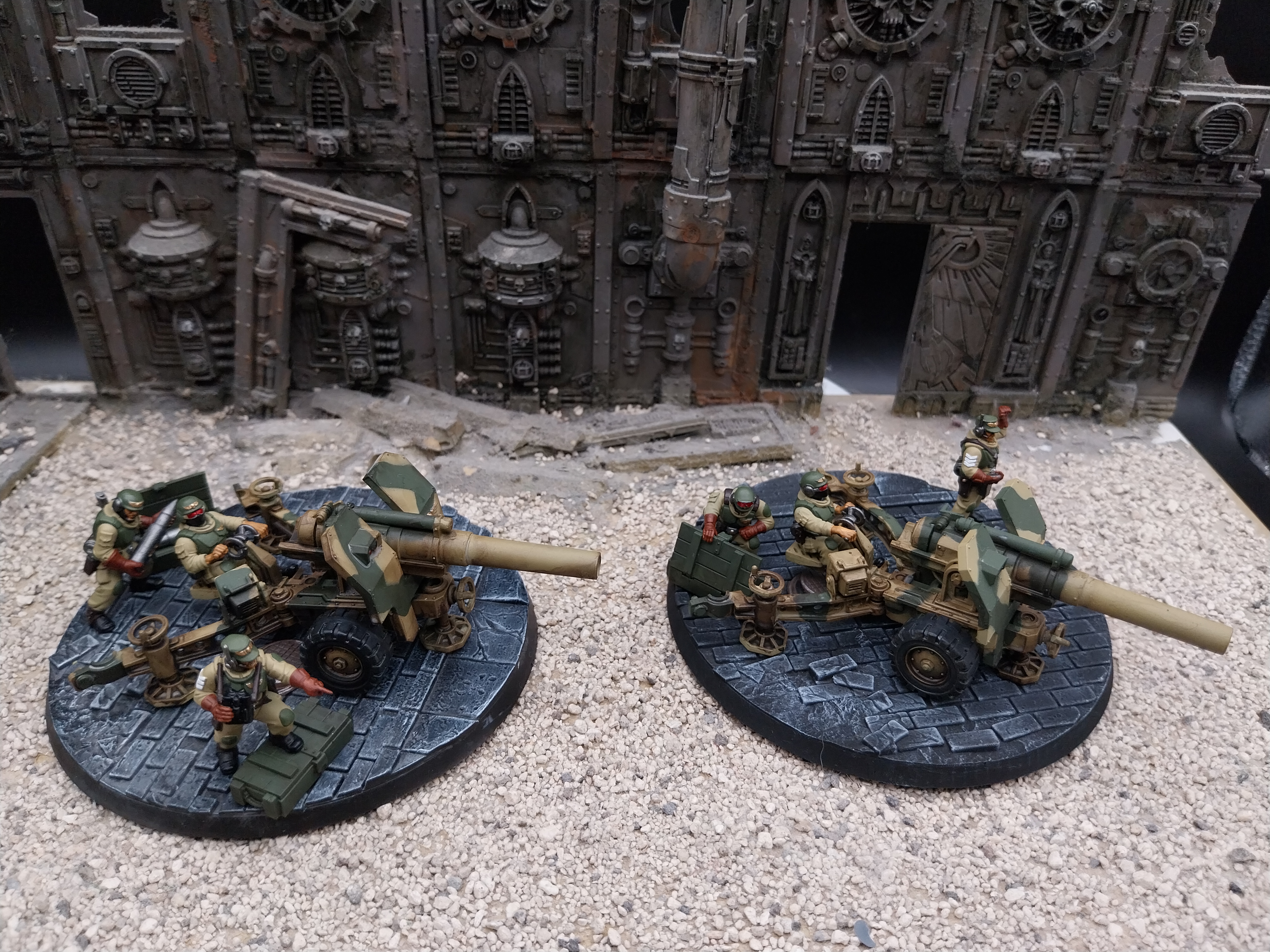warhammer 40k Cadian Field Ordnance Battery Built & Painted