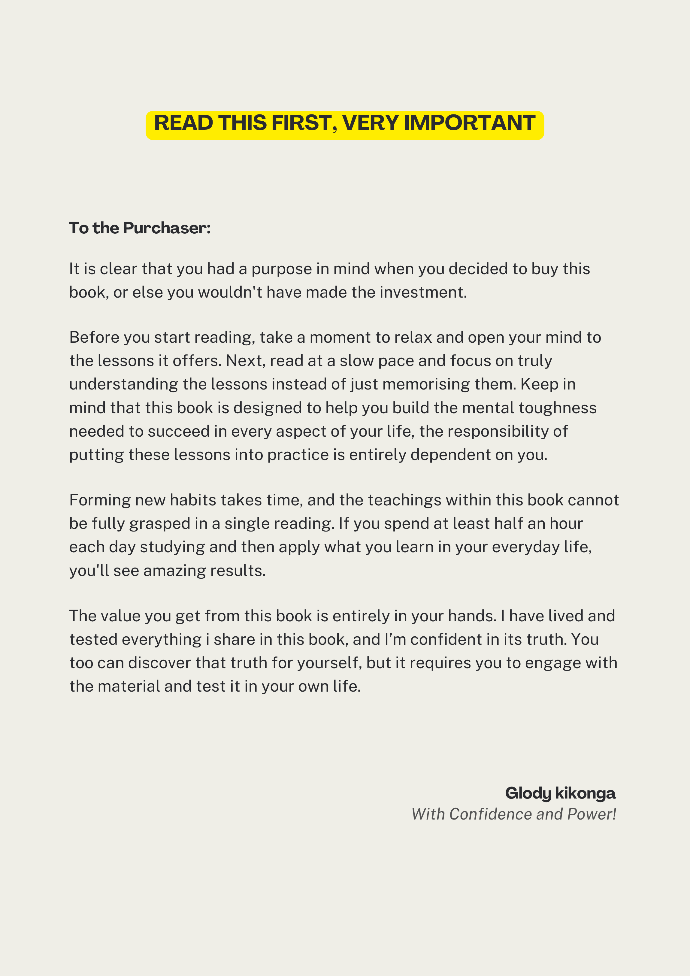Mental Toughness: Unbreakable Mind