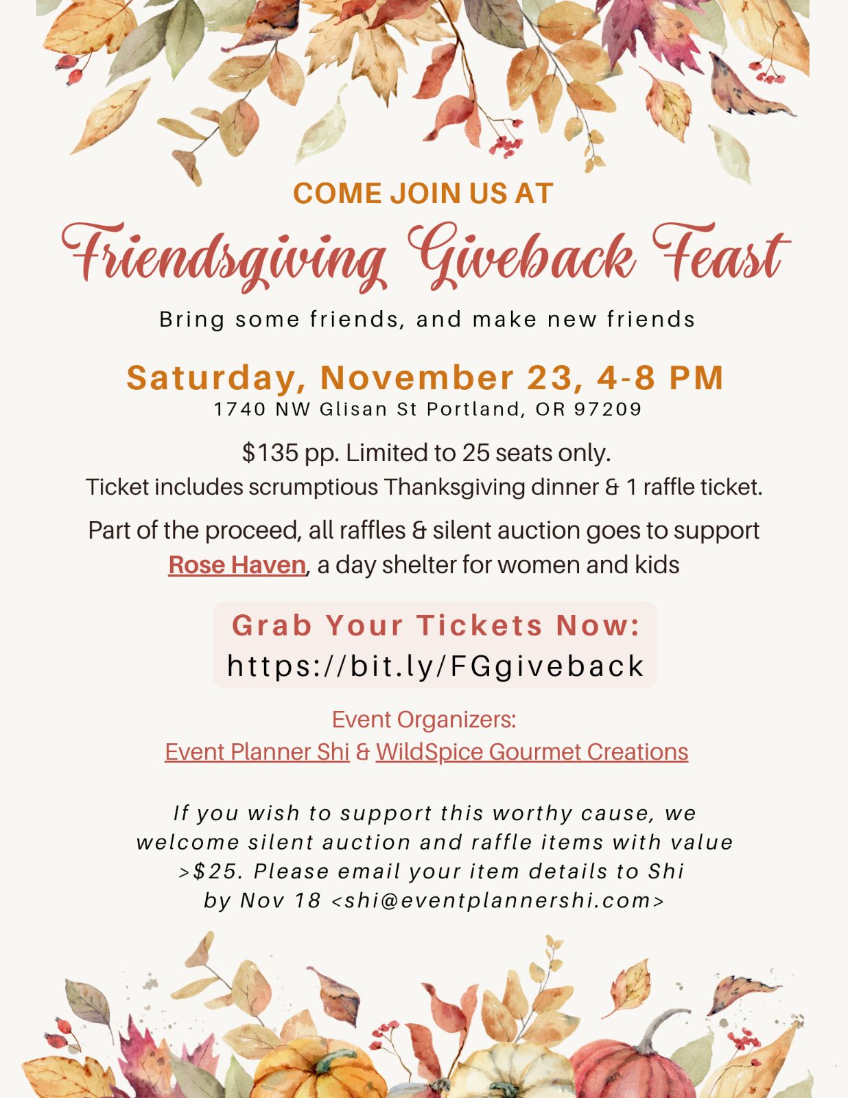 Friendsgiving Giveback Feast