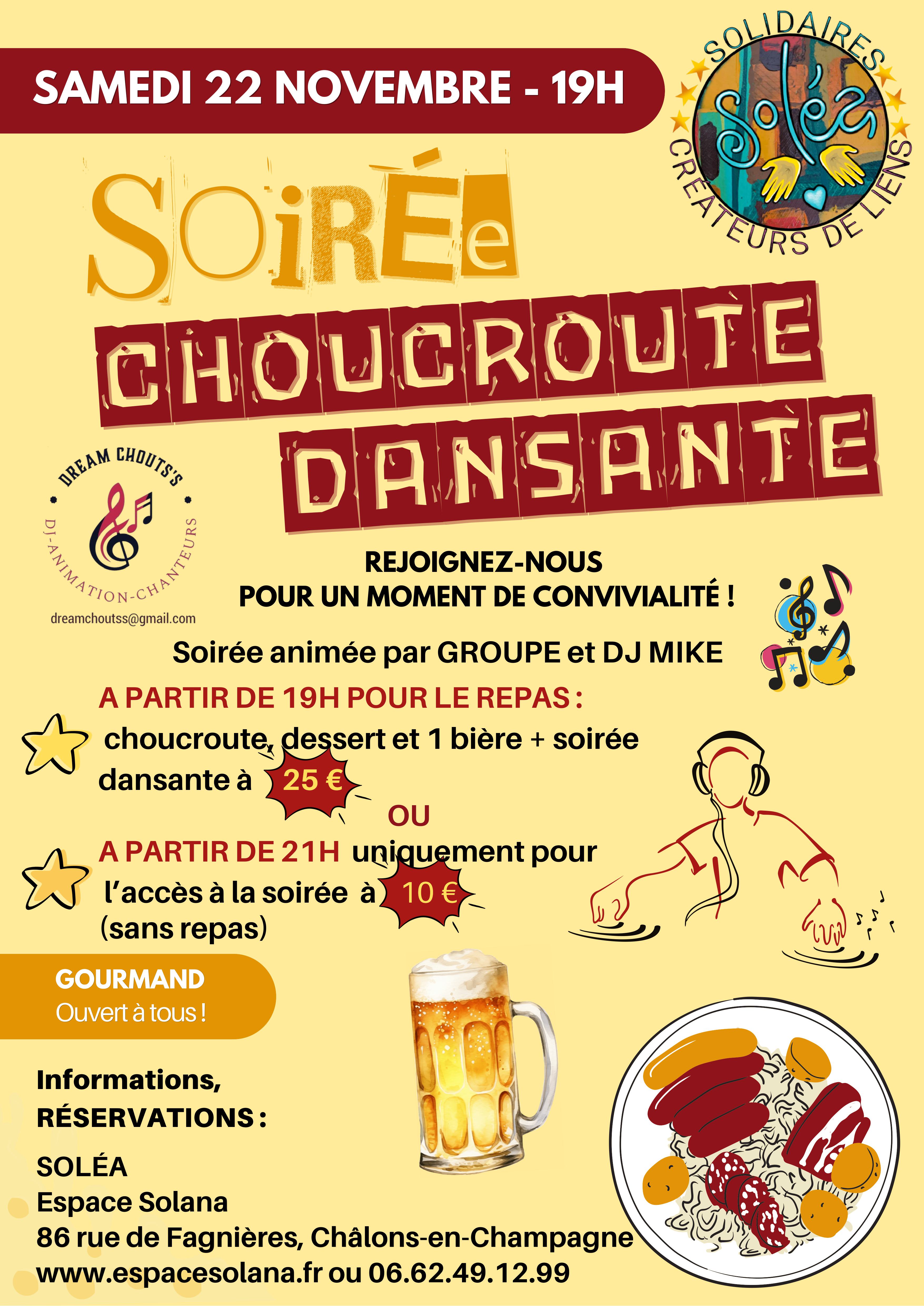 Uniquement Soirée dansante à partir de 21H00