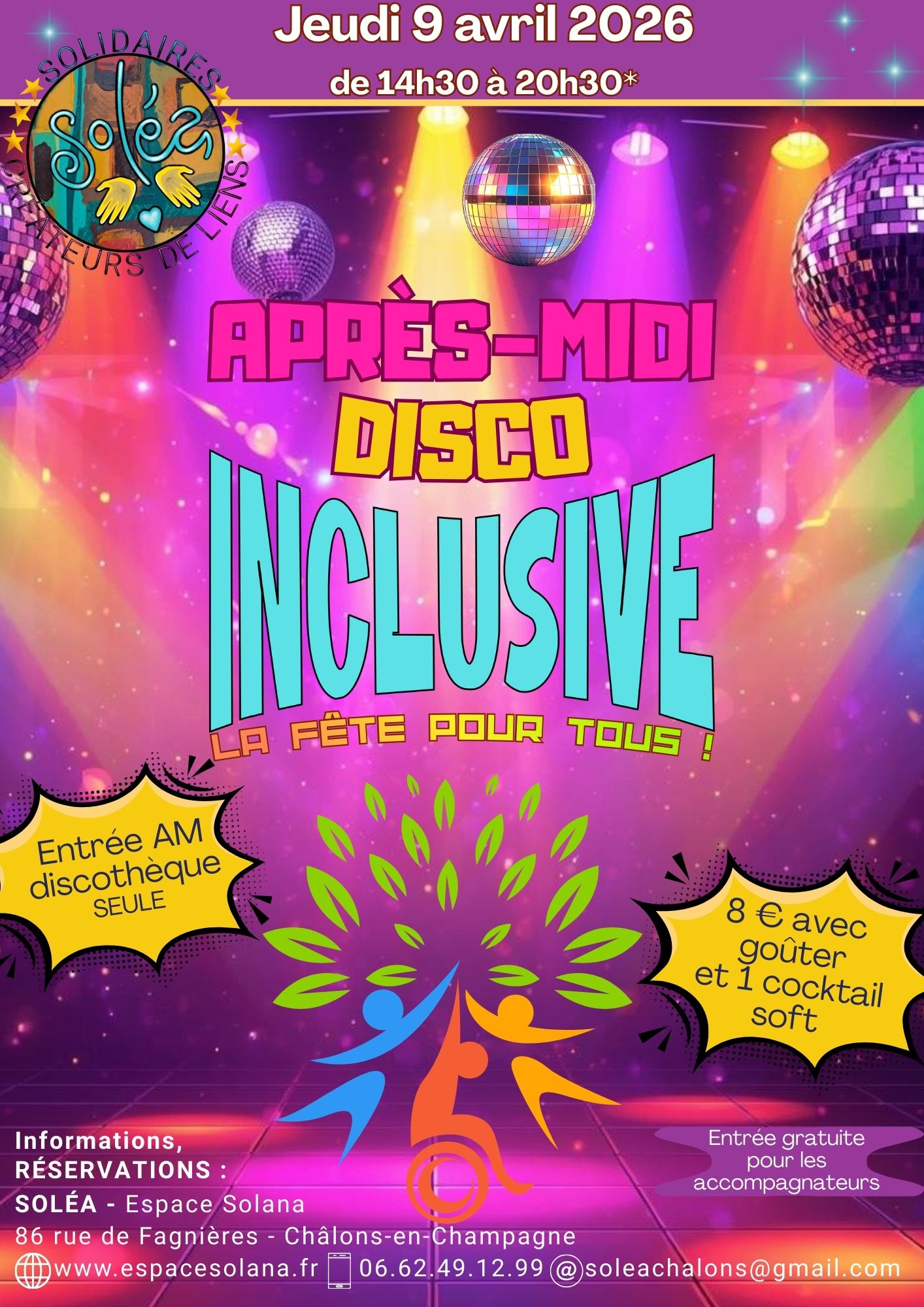 Après-midi Disco Inclusive  (sans dîner)