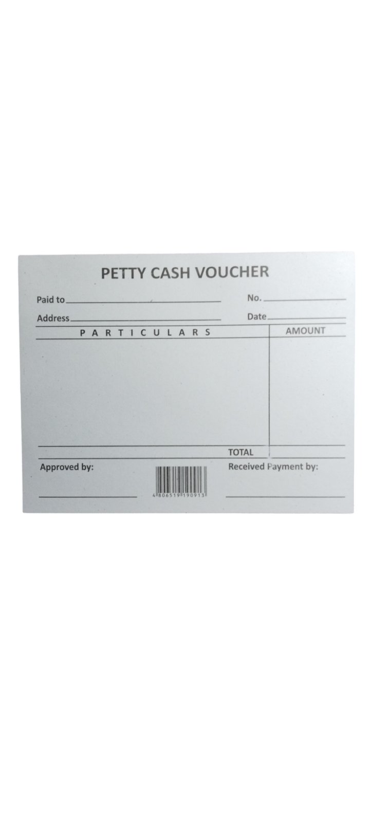 Petty Cash Voucher