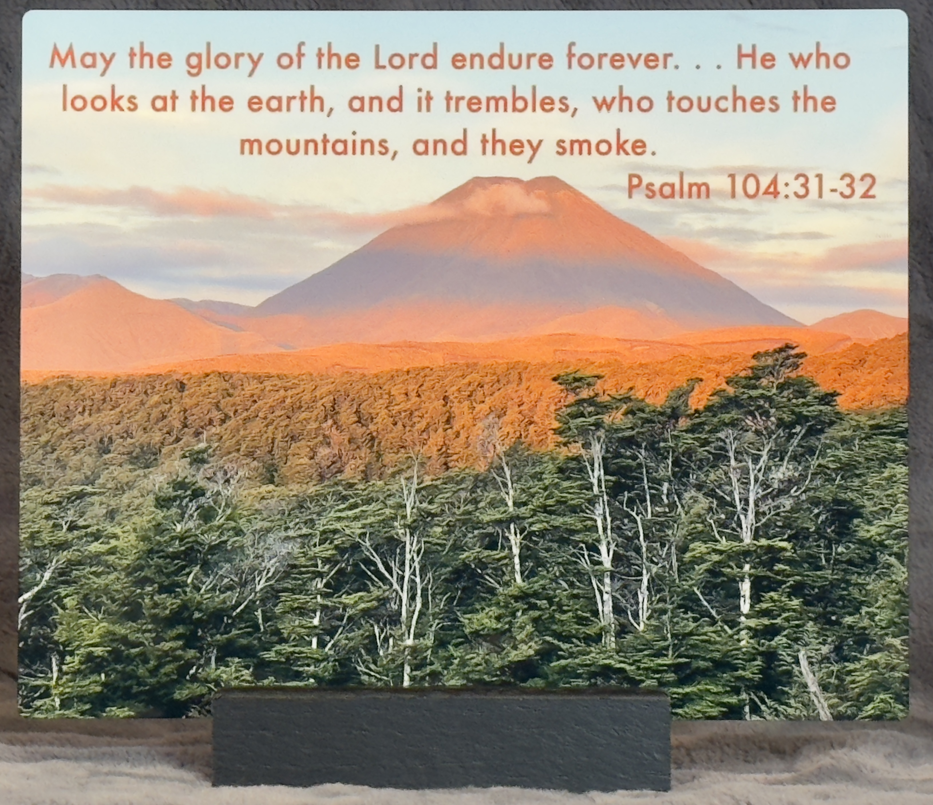 Mt Ngāuruhoe New Zealand (A.K.A. Mt. Doom from the Lord of the Rings Movies)-Psalm 104:31-32