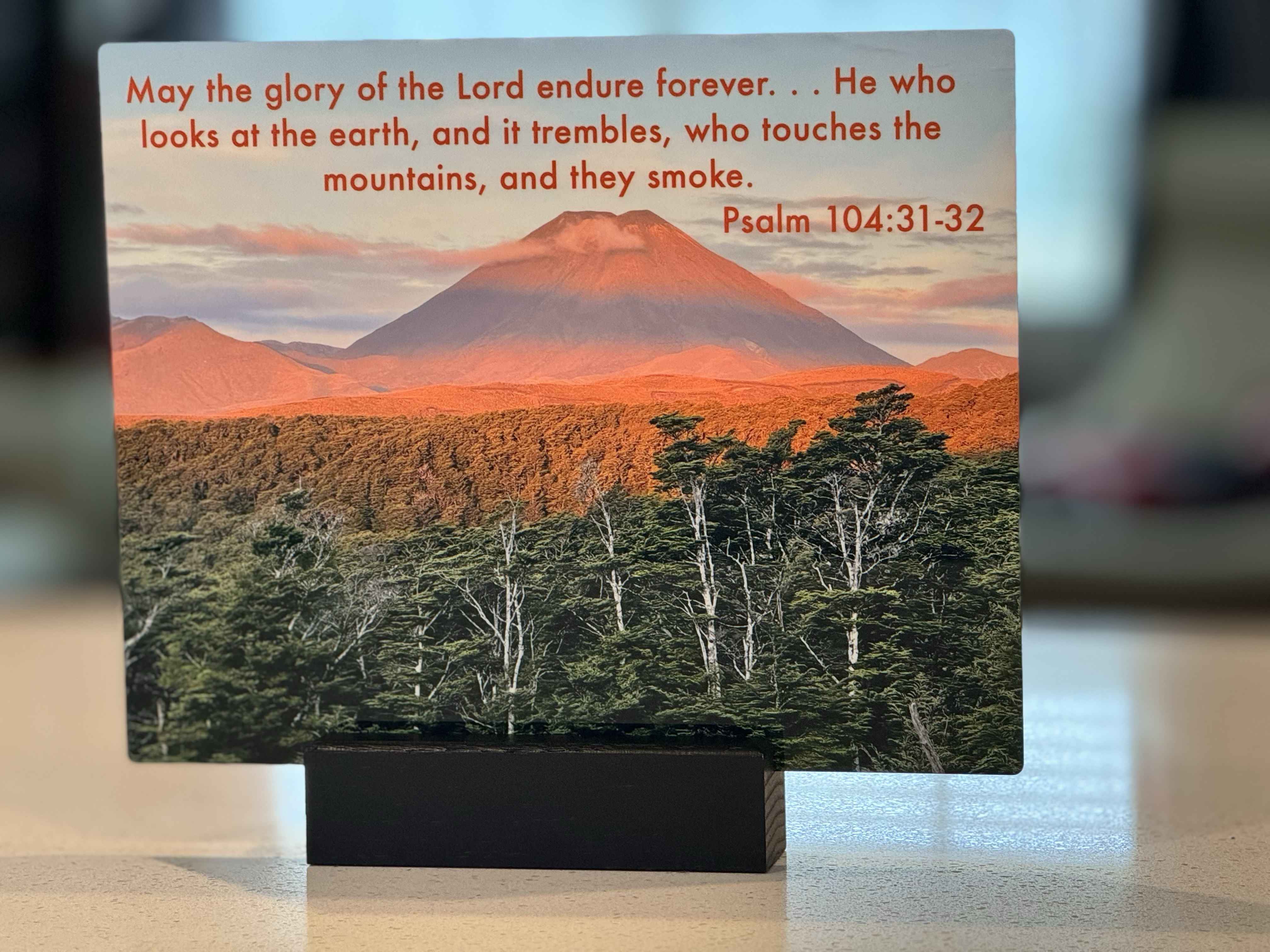 Mt Ngāuruhoe New Zealand (A.K.A. Mt. Doom from the Lord of the Rings Movies)-Psalm 104:31-32