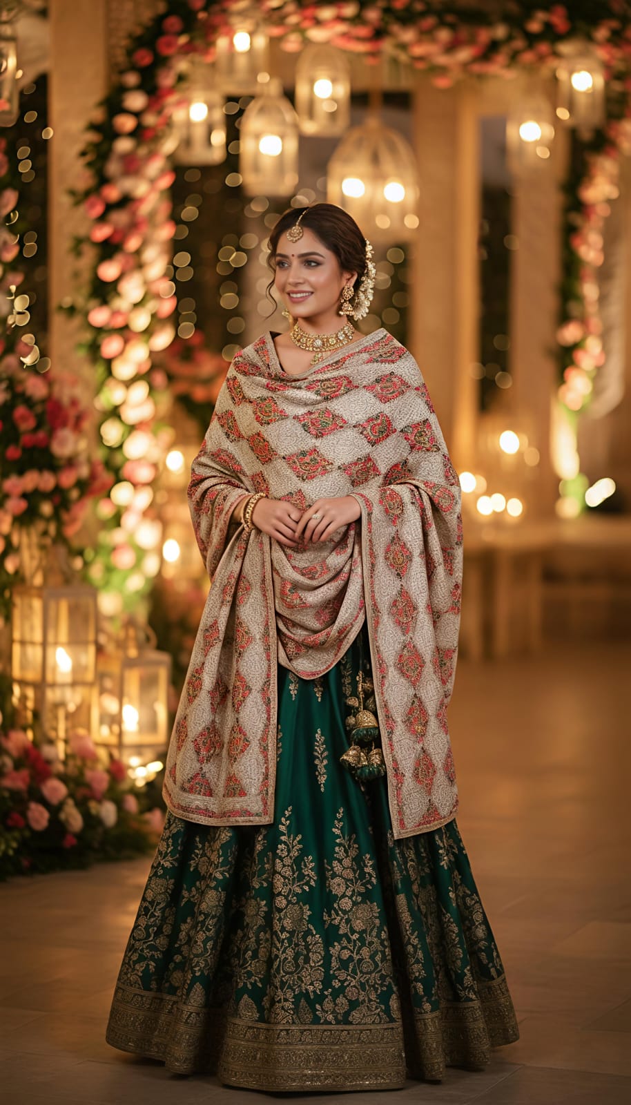 The Royal Kashmiri Medallion Jaal