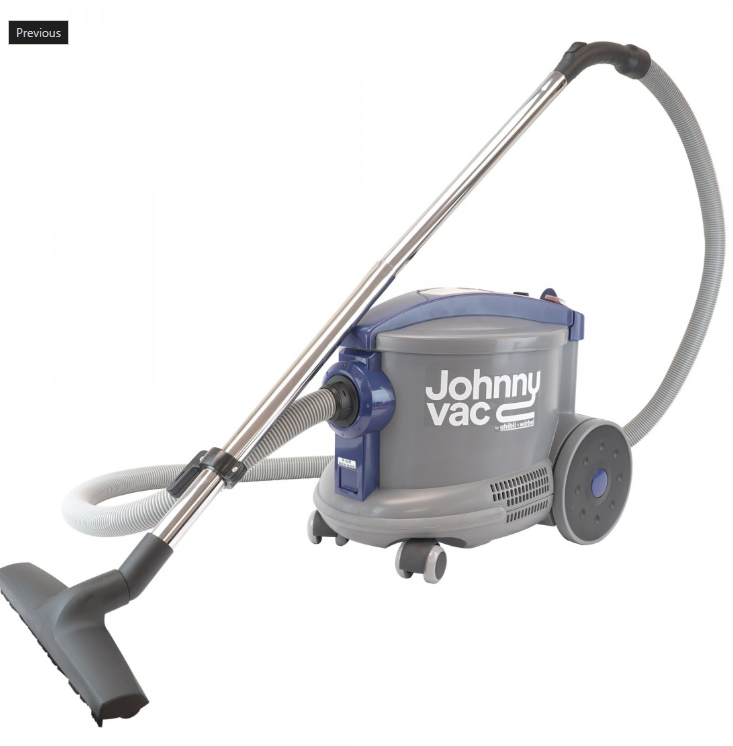 Commercial Canister Vacuum - Heavy Duty - On-Board Tools - Grey & Blue