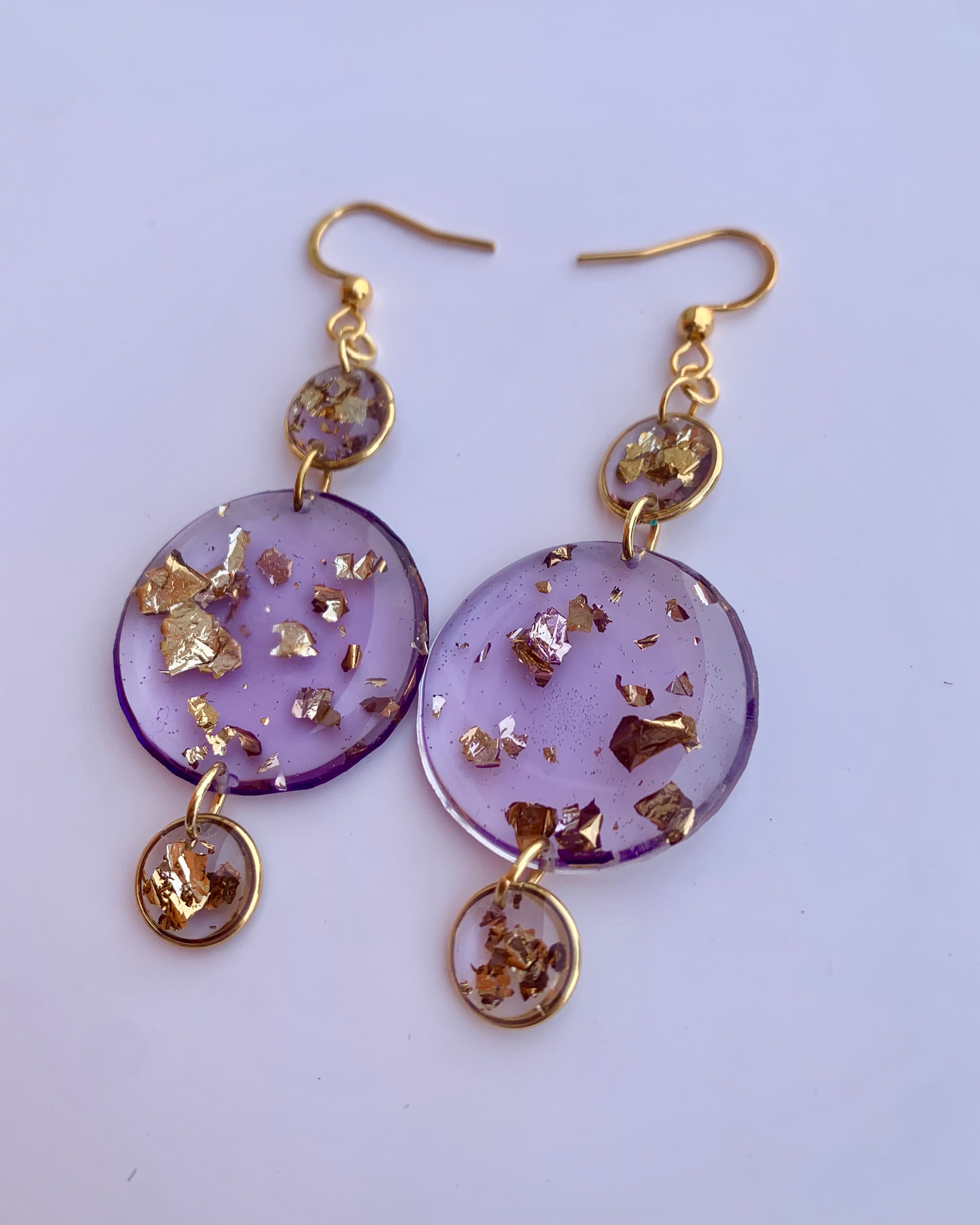 Aretes artesanales (color personalizable)