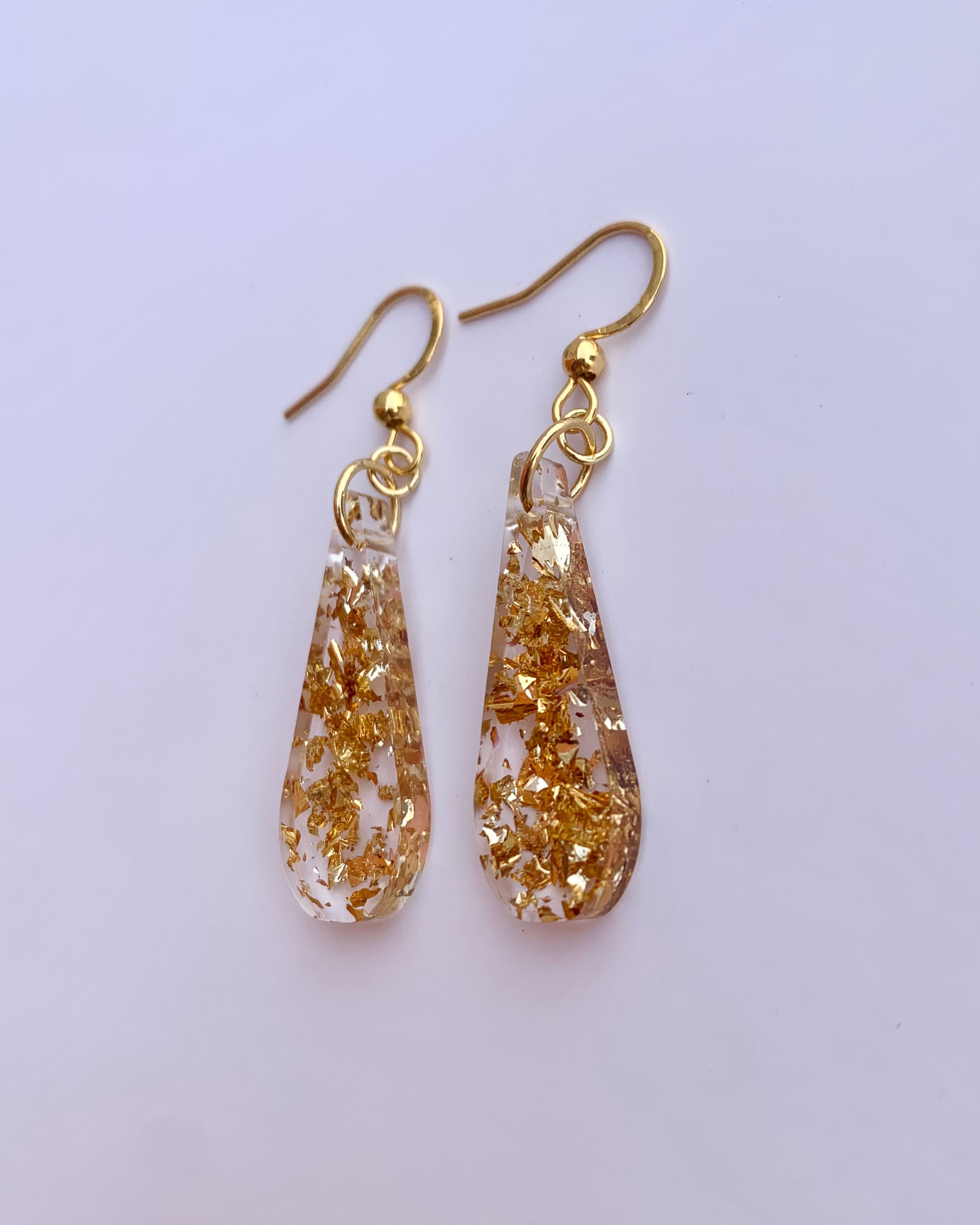 Pendientes de Gota de Resina