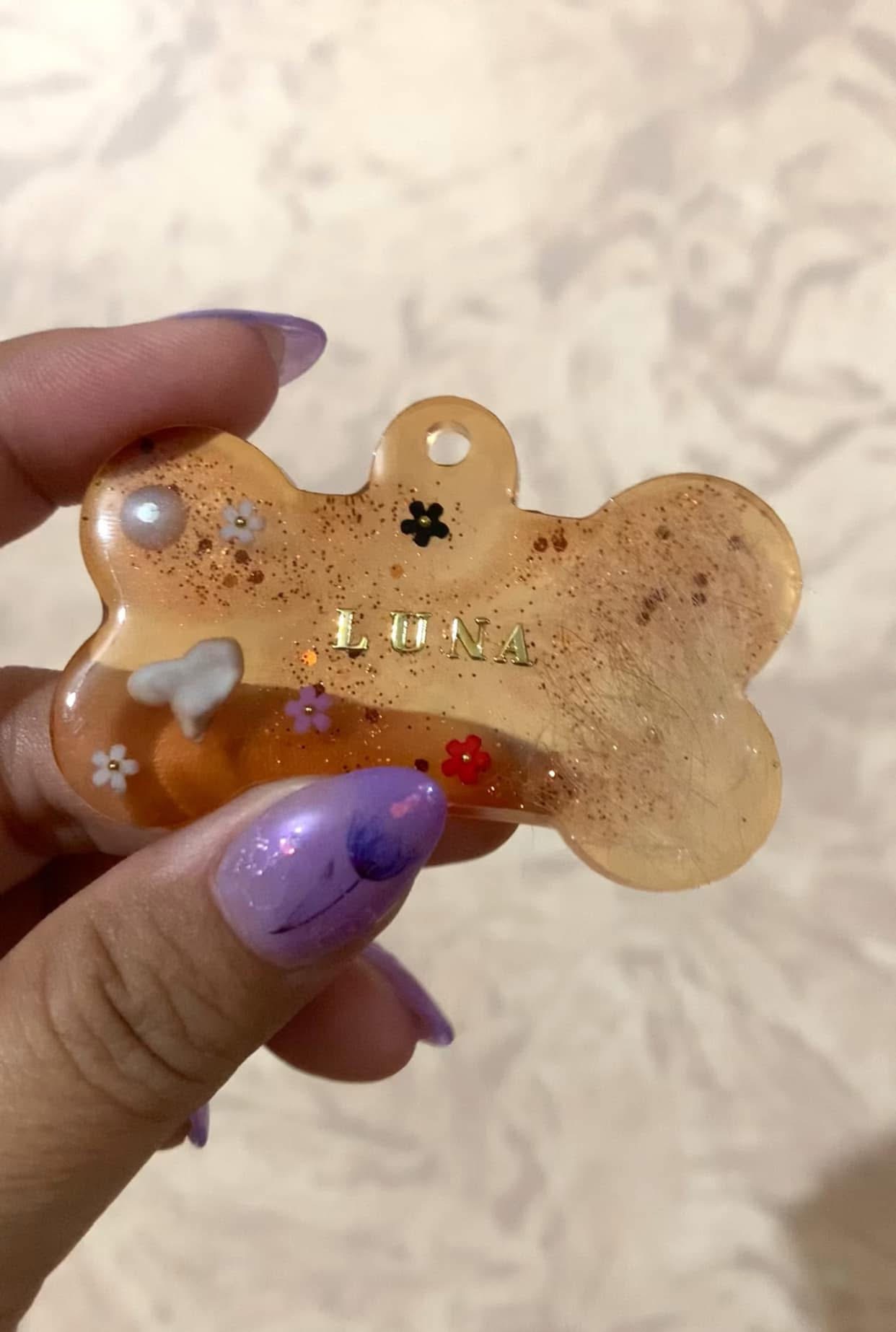 Placa de identificación para mascotas