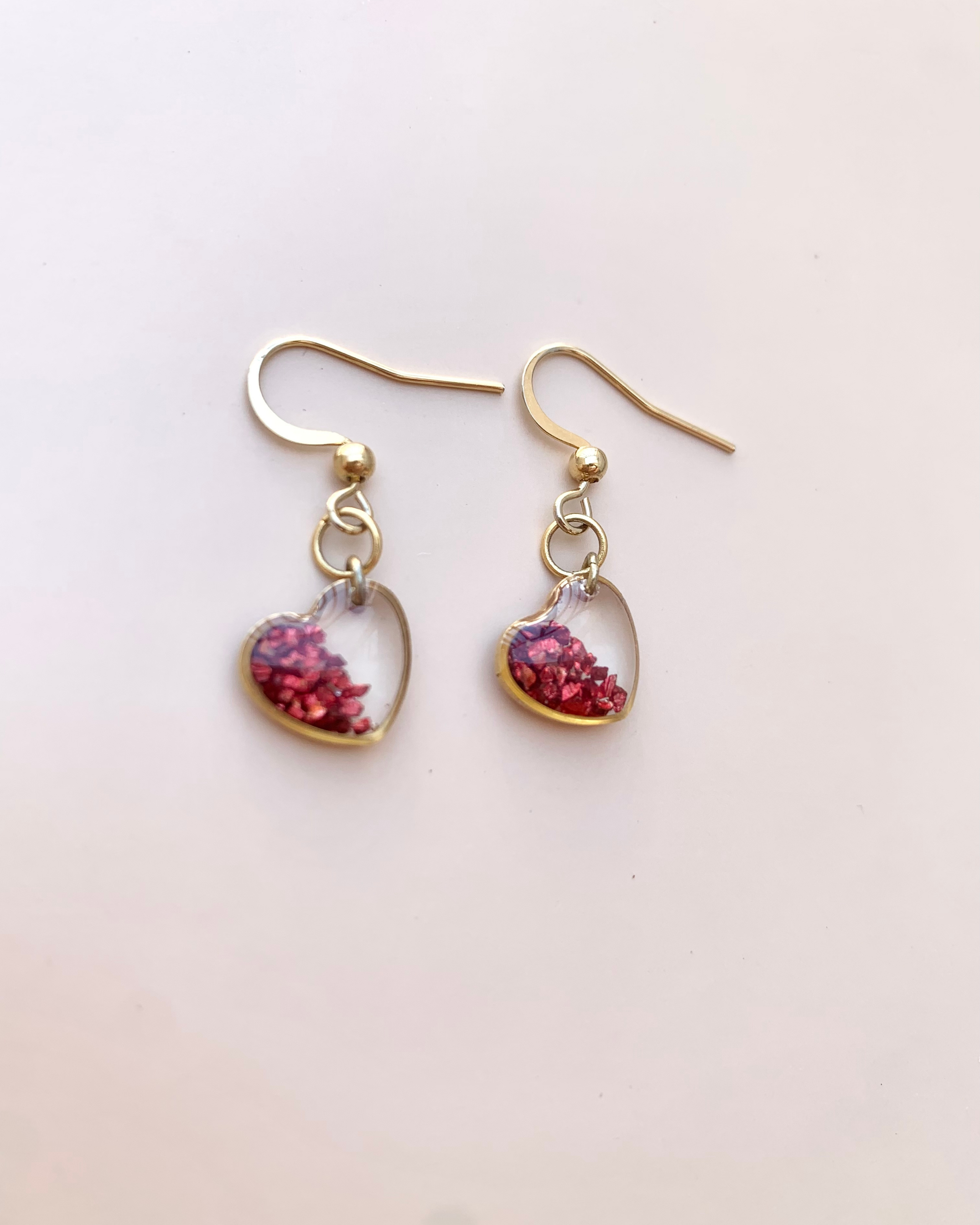 Pendientes con diseño de corazón
