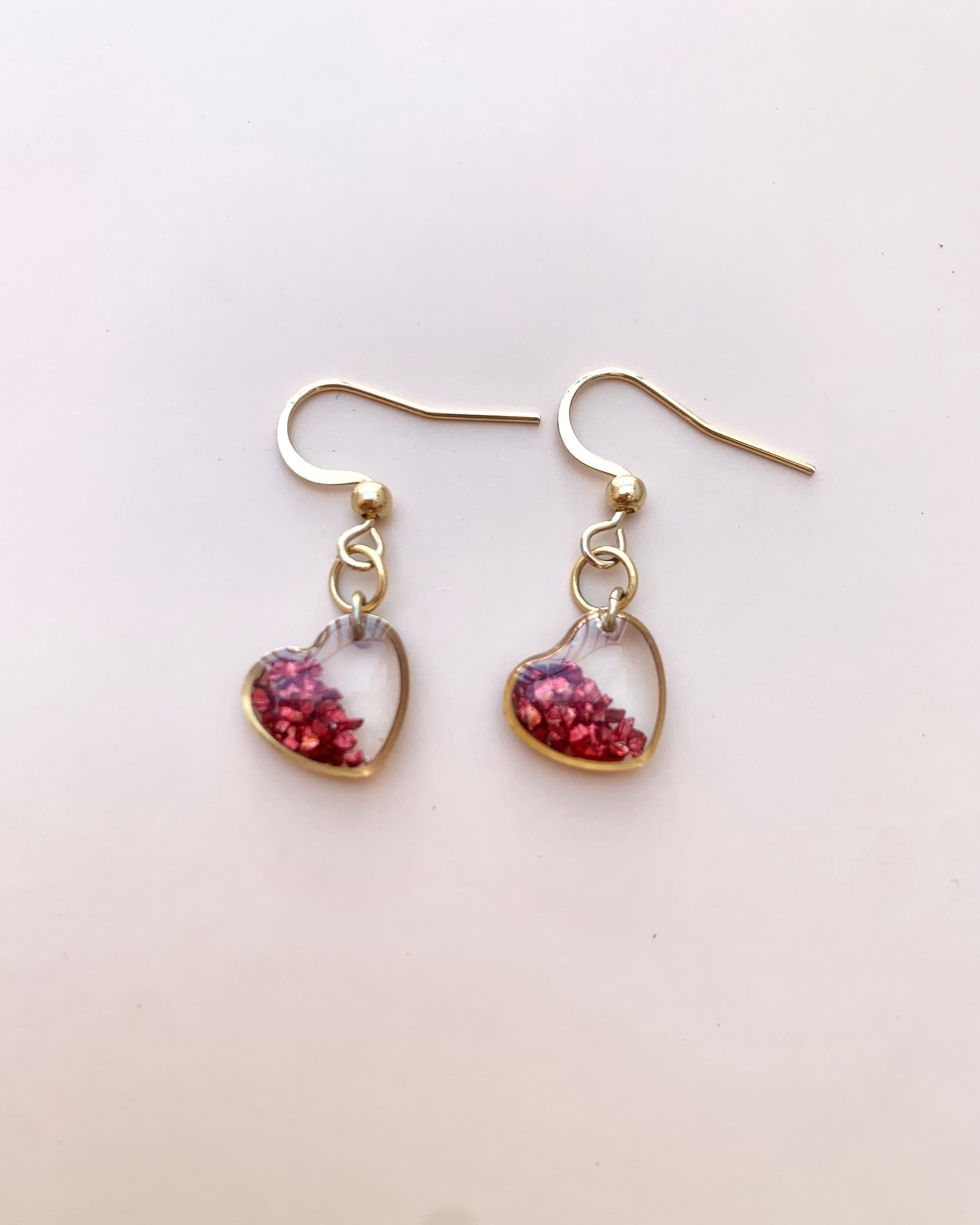 Pendientes con diseño de corazón
