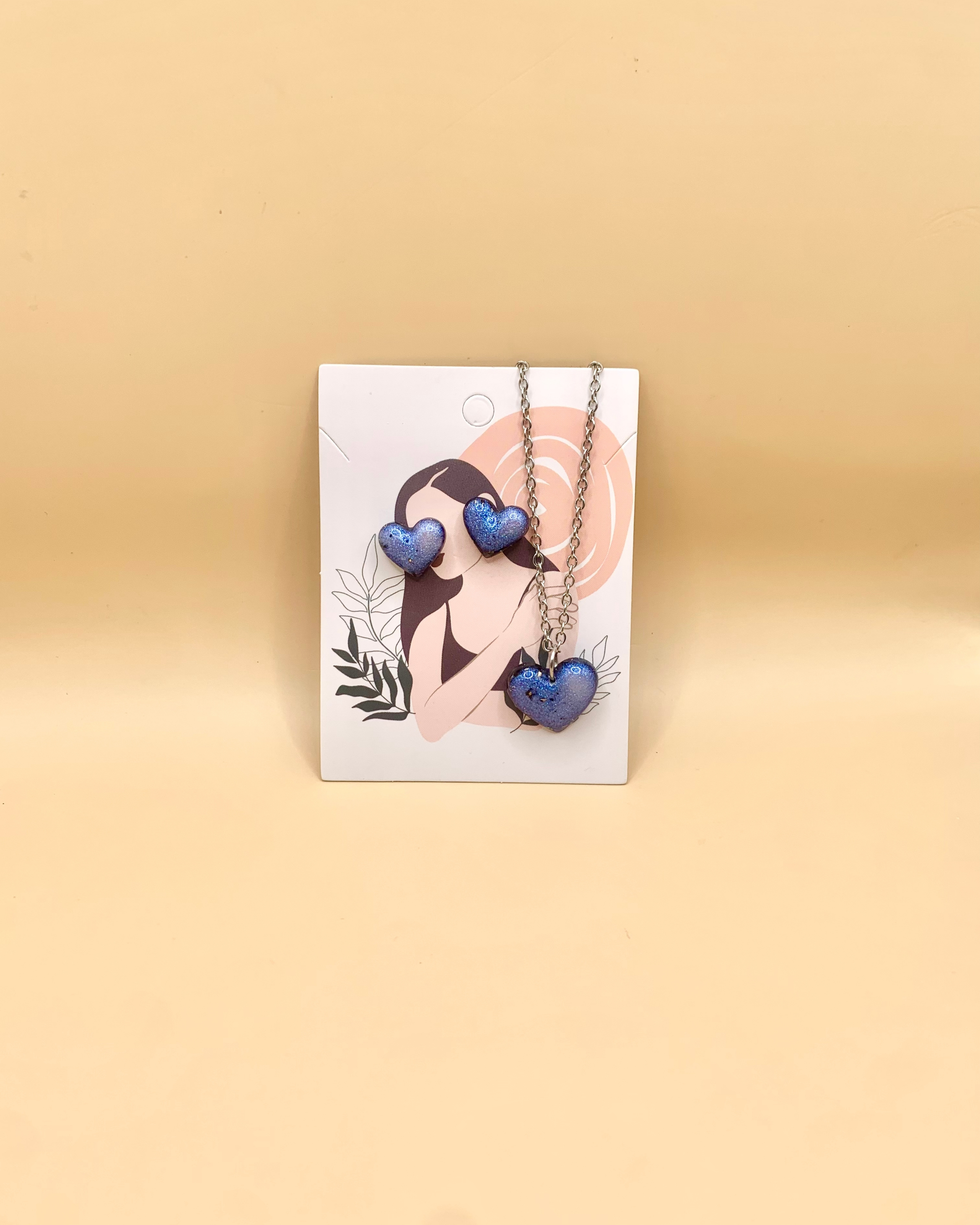 Conjunto de joyería corazón 