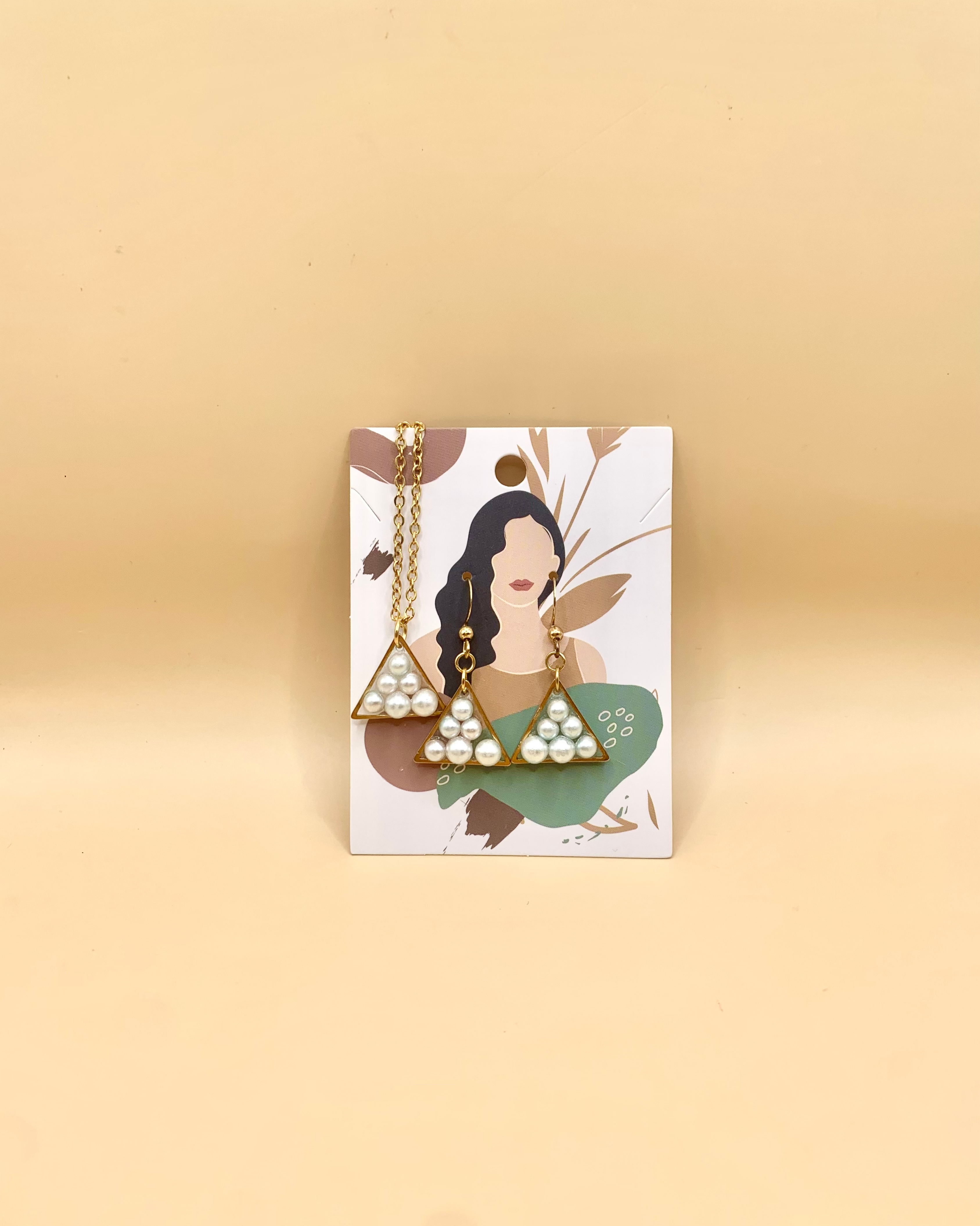 Juego de joyería de perlas