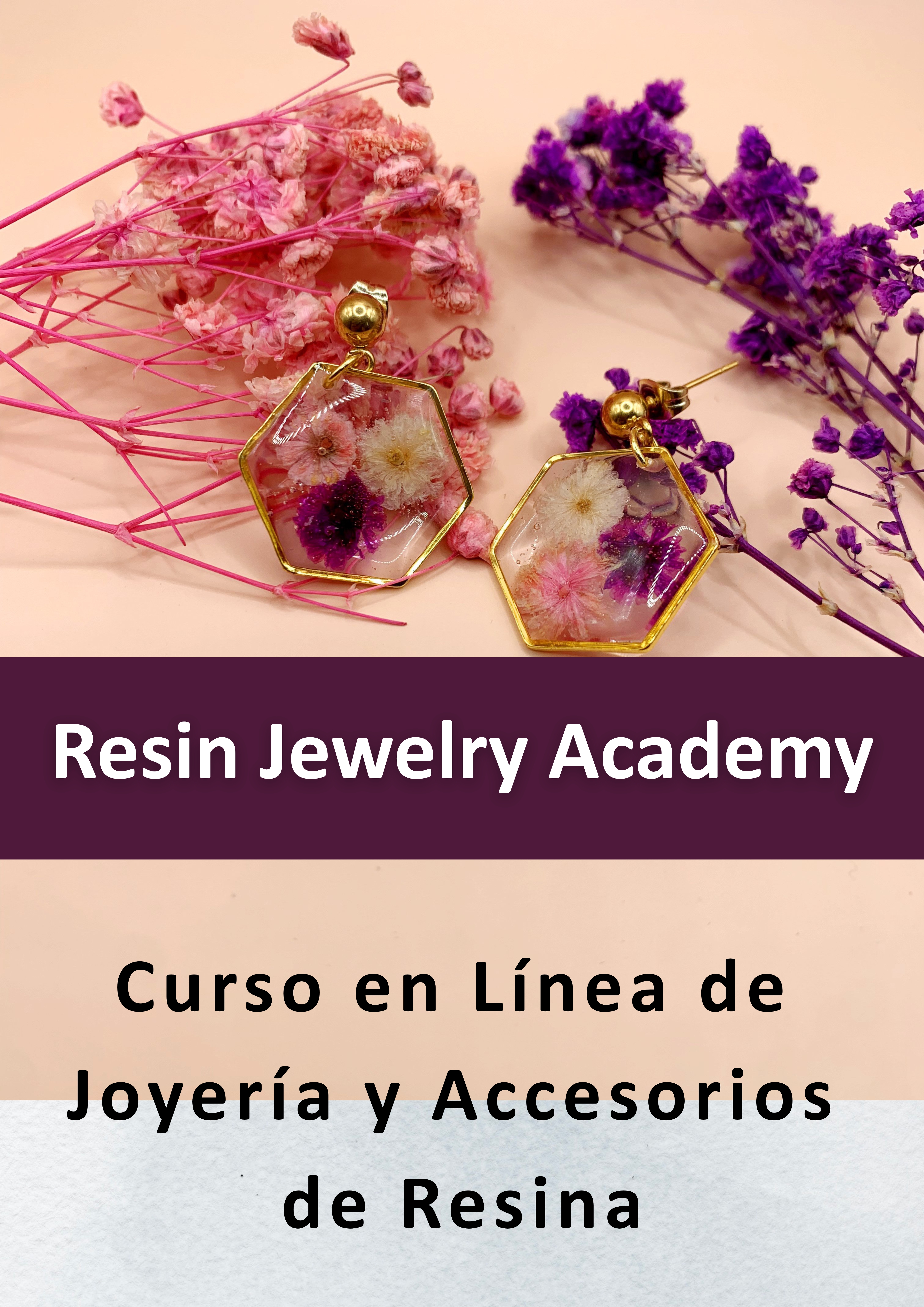Curso en Línea de Joyería y Accesorios de Resina + Cuaderno de Tutoriales