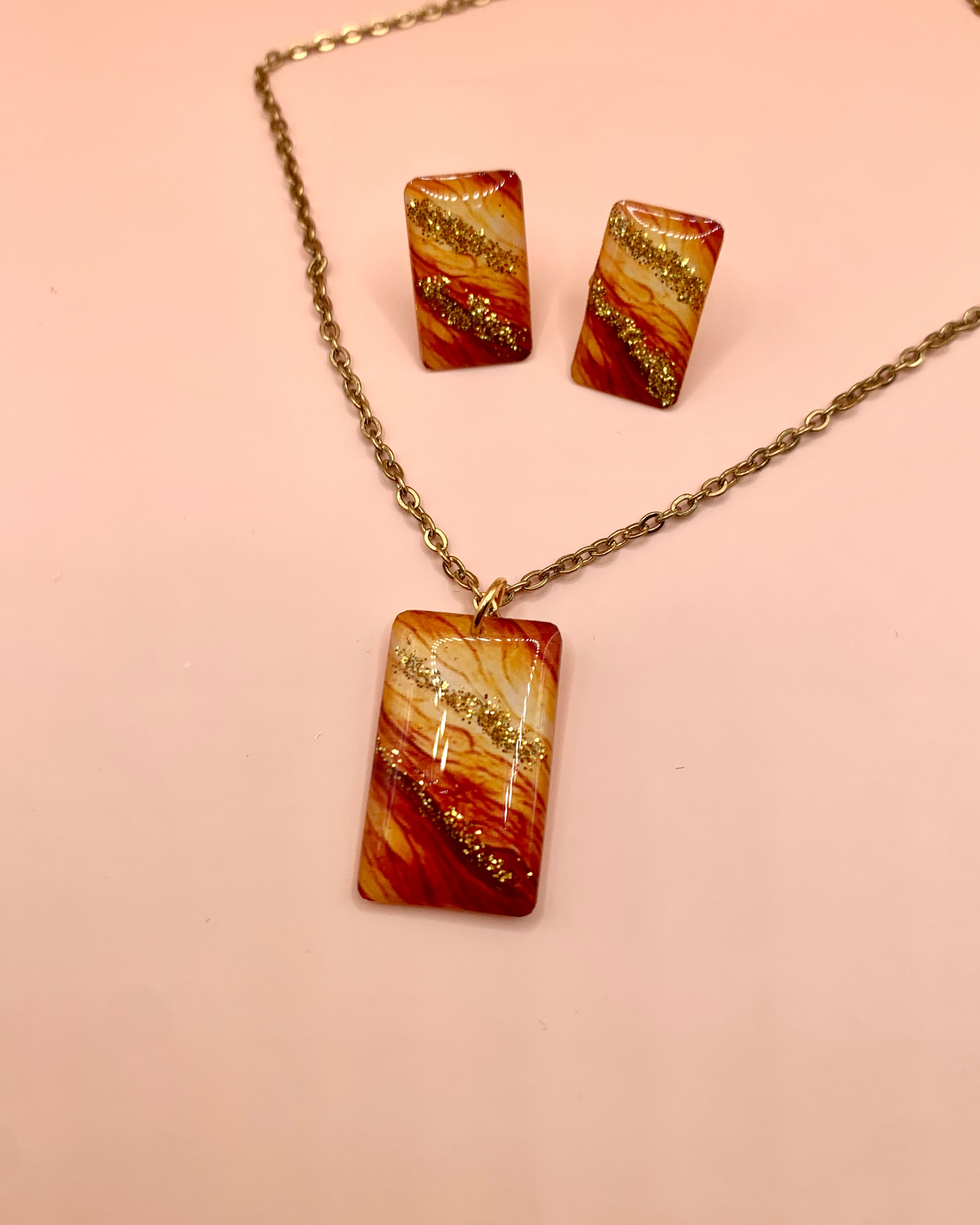 Conjunto de joyería artesanal