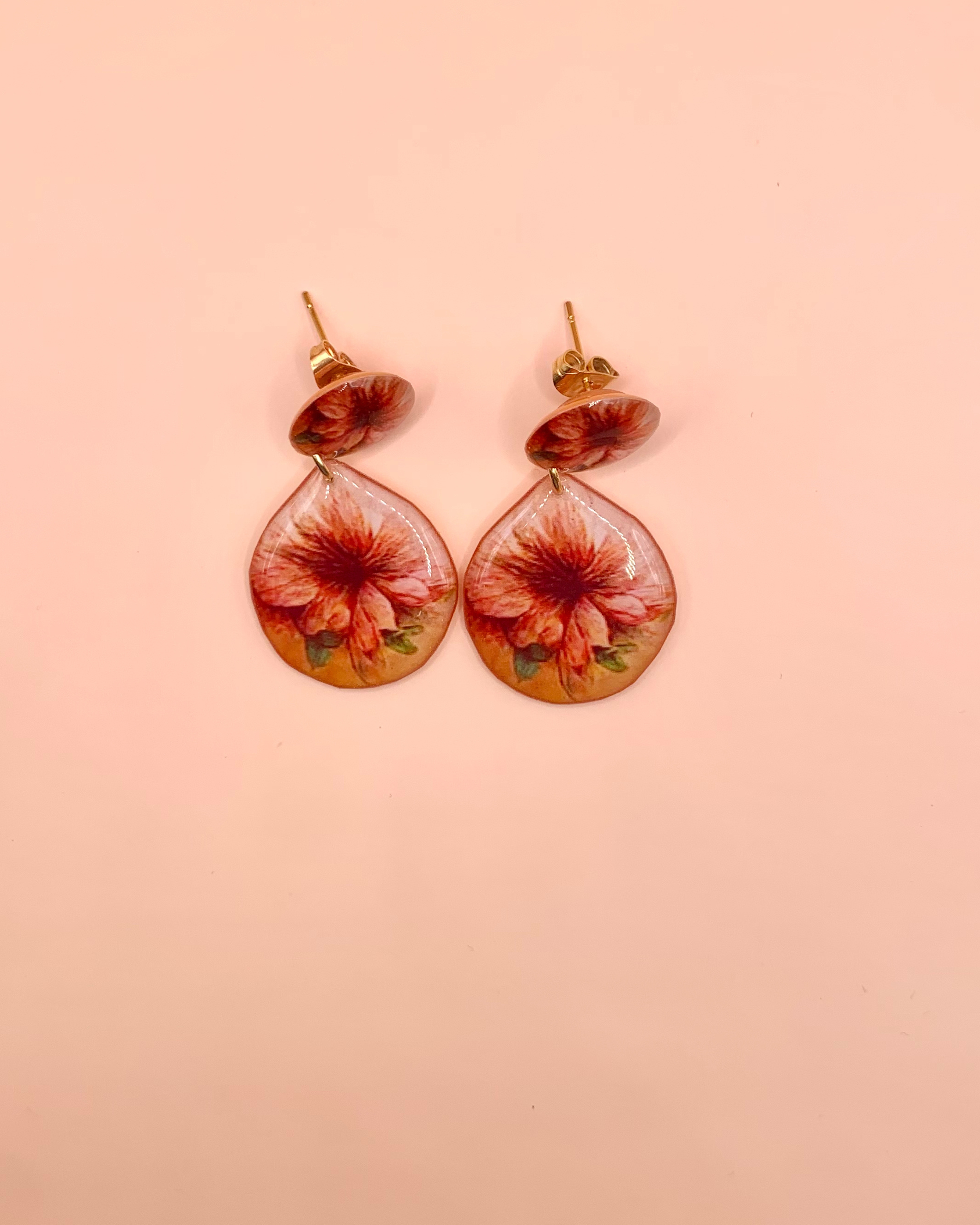 Pendientes de resina