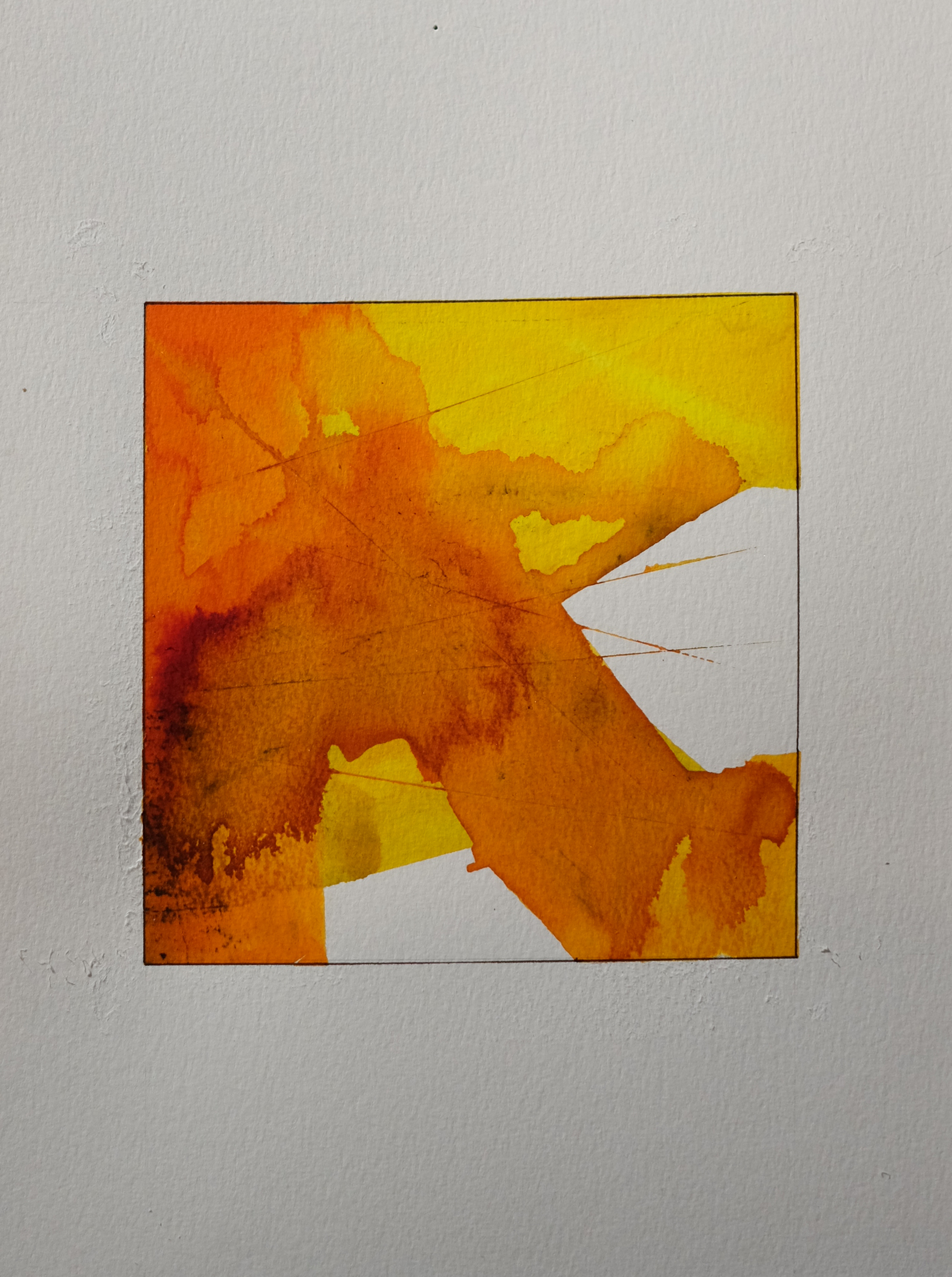 AQUA 3, aquarelle 16 x 16 cm