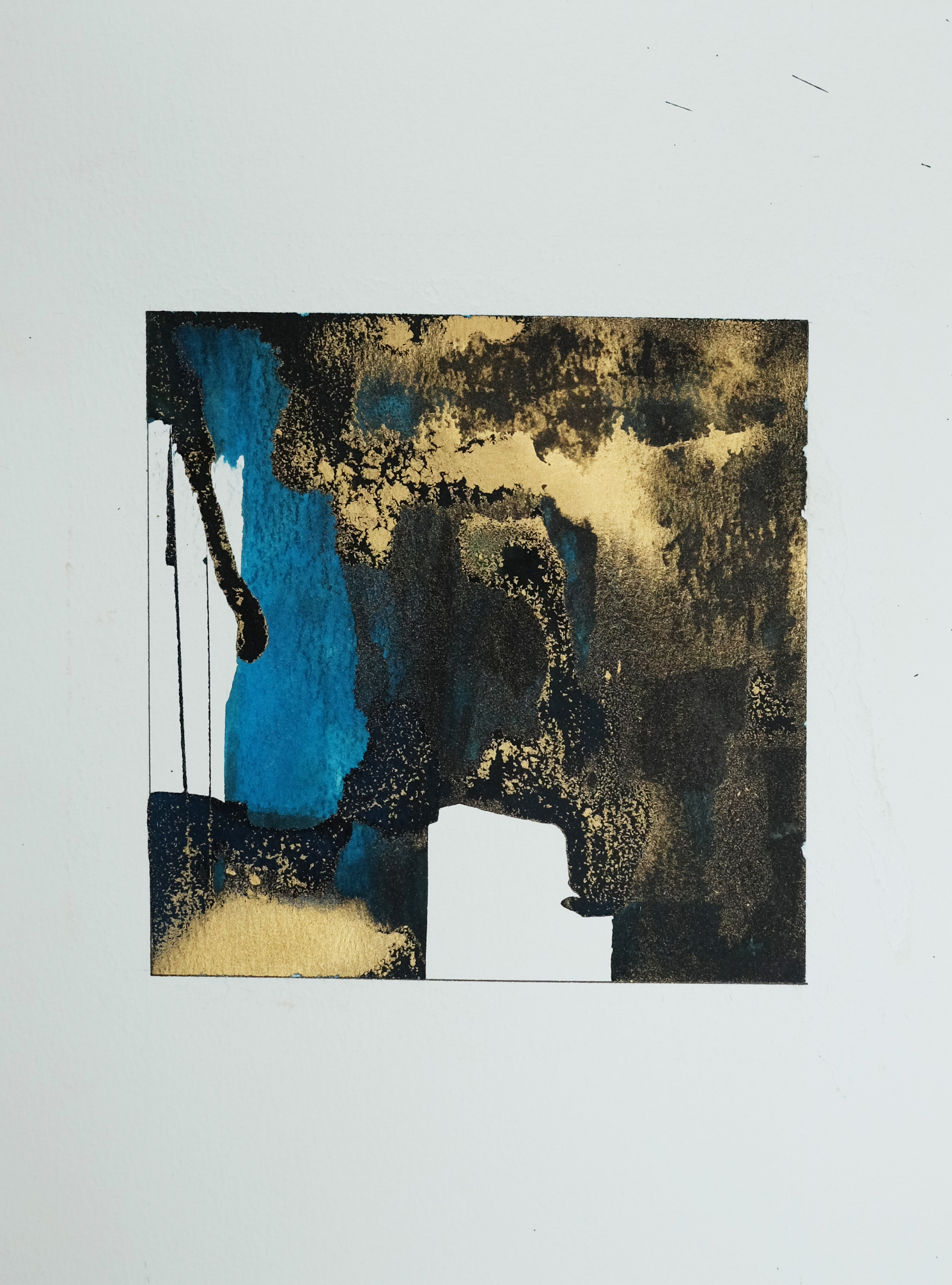 AQUA 6, aquarelle 16 x 16 cm