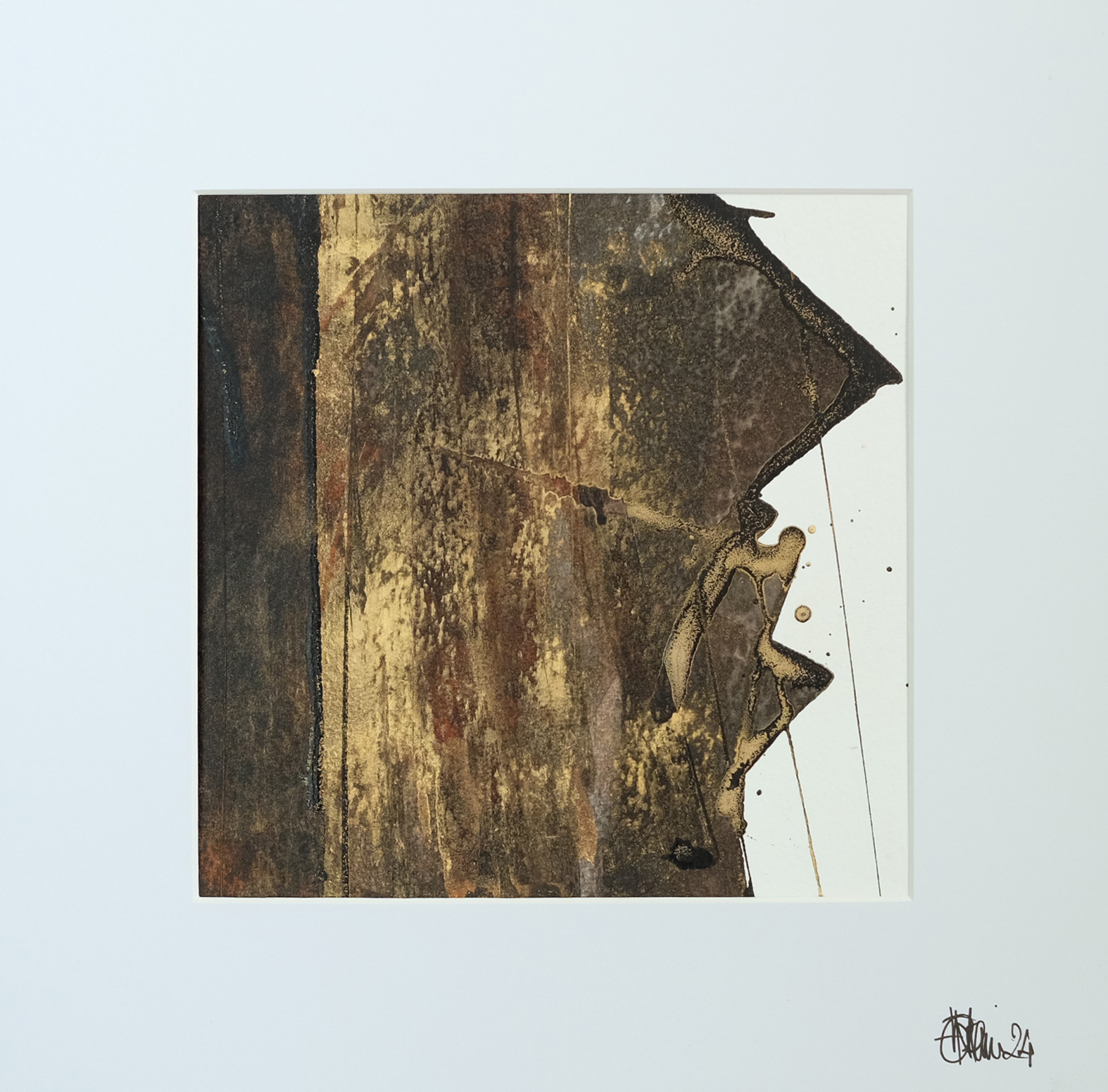 AQUA 12, aquarelle 19 x 19 cm