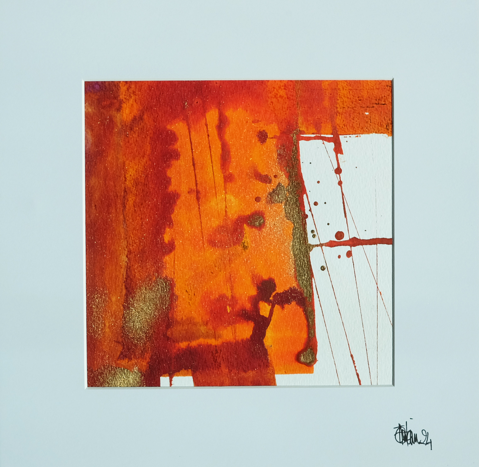 AQUA 13, aquarelle 19 x 19 cm