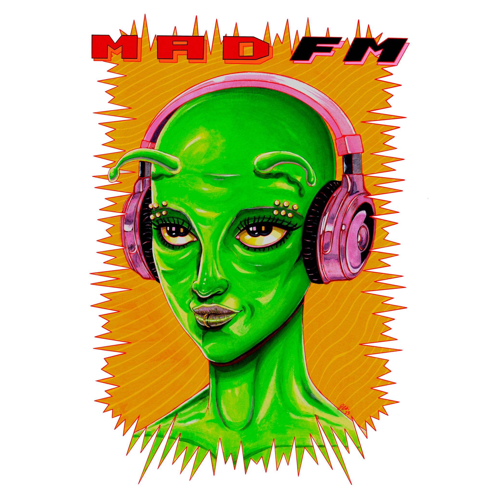 Mad FM Alien Print (11”x17”)