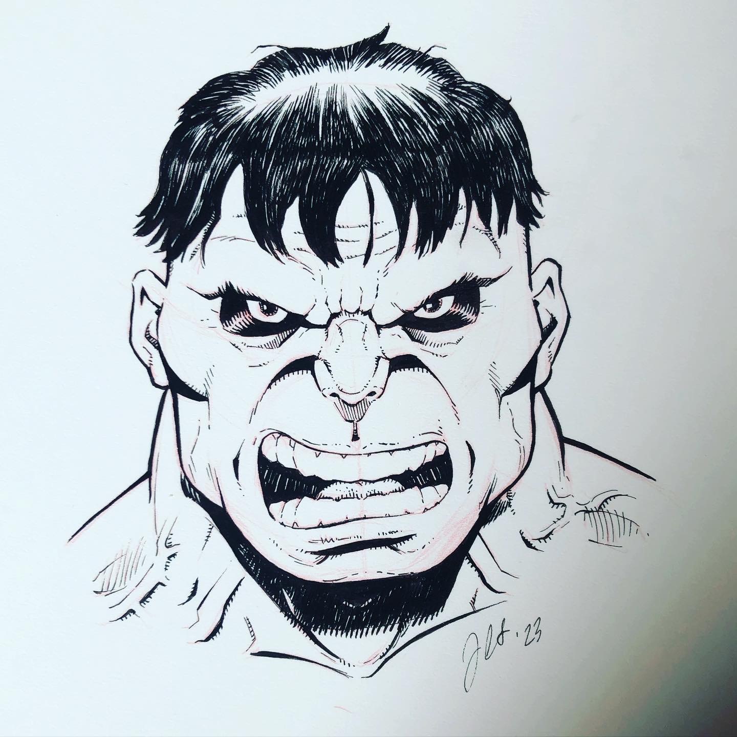 Hulk Original Art (6” x 8.5”)