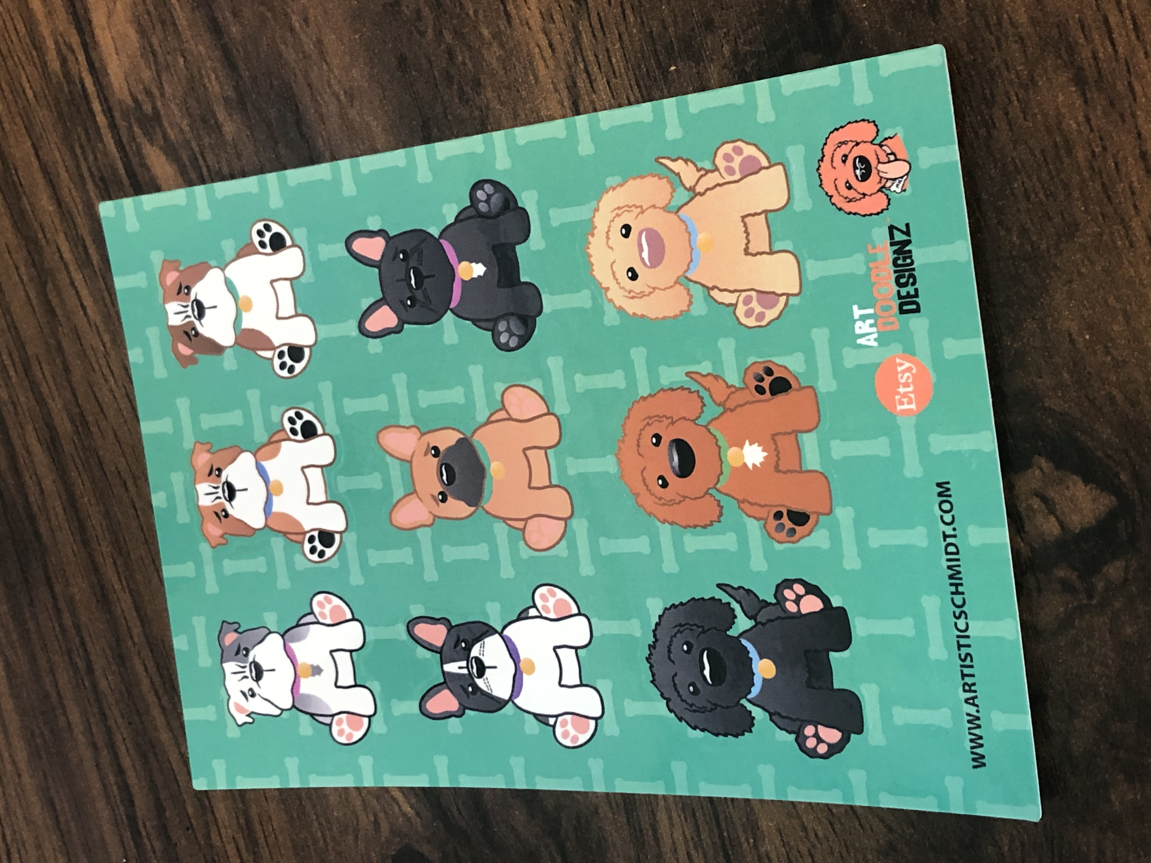 Dog Sticker Sheet 1
