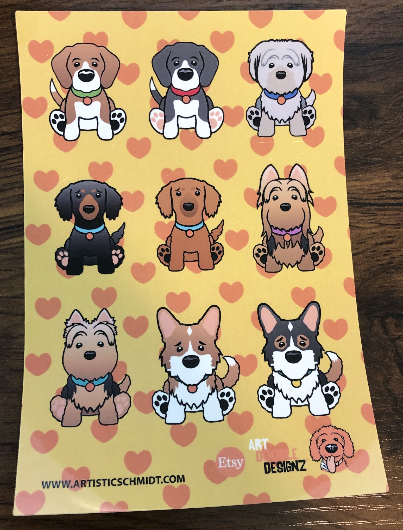 Dog Sticker Sheet 4