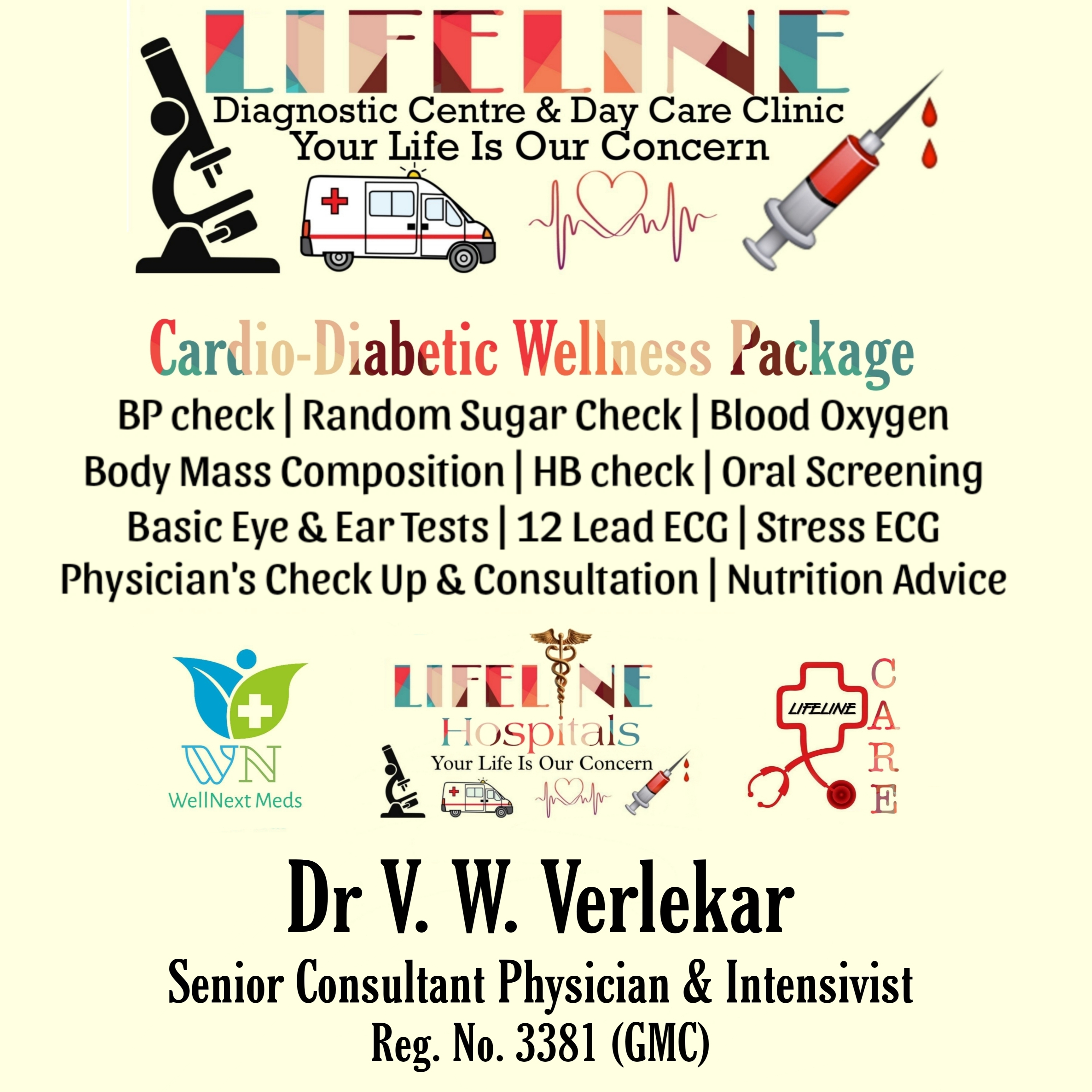 Lifeline Cardio-Diabetic Wellness Package
