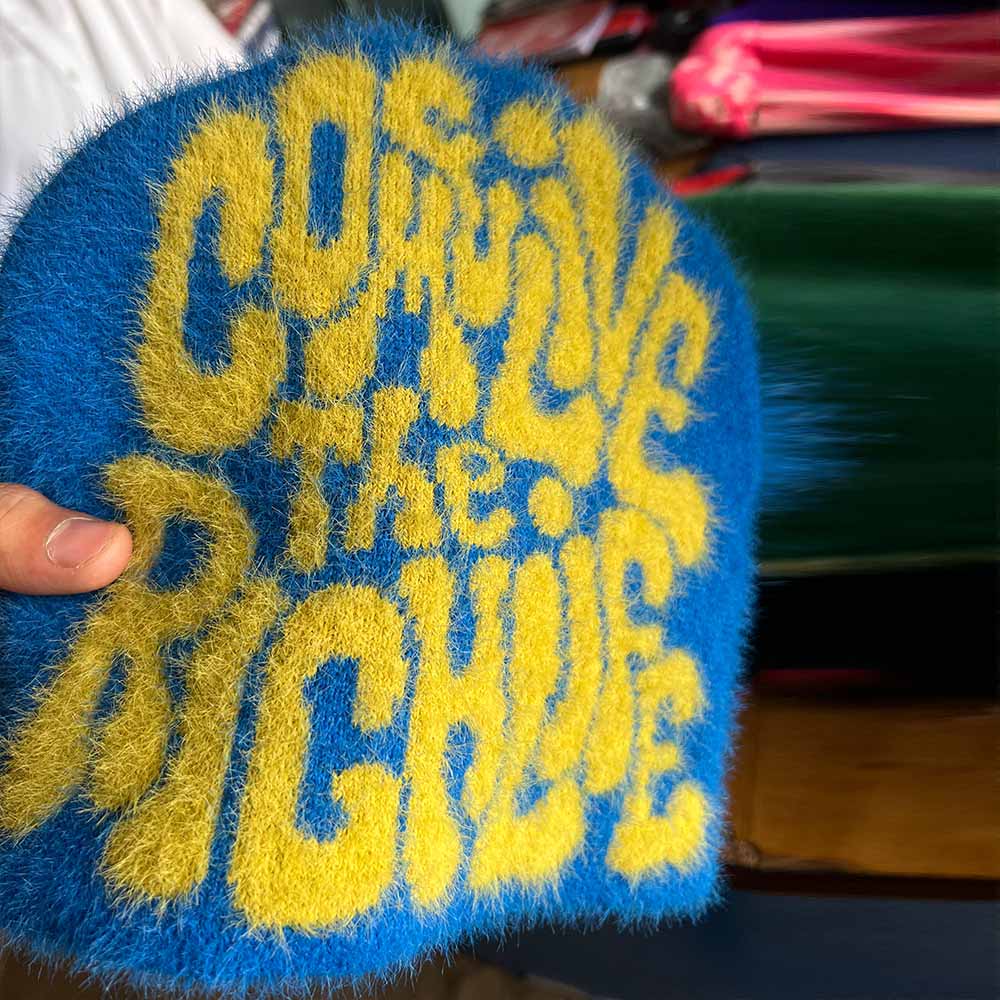 Mohair wool Beanies Full customisable