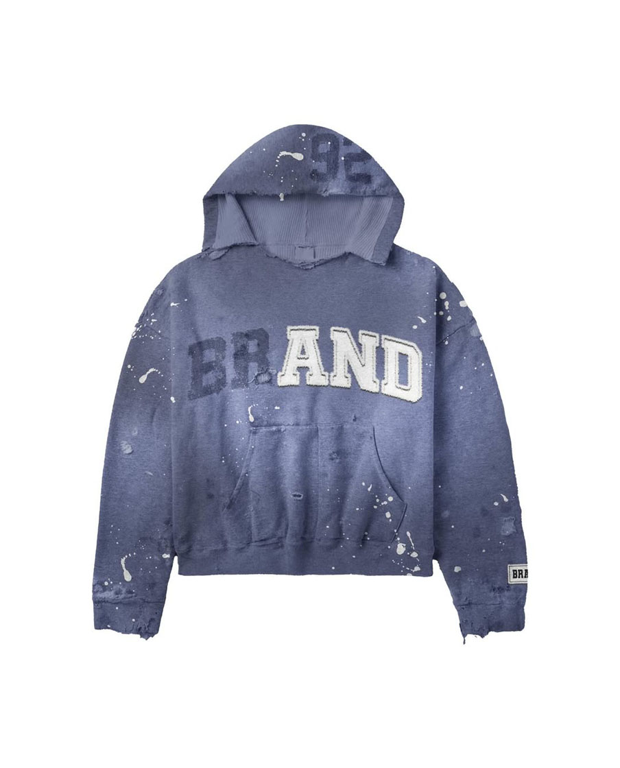 Custom Design Distressed Style Hoodie