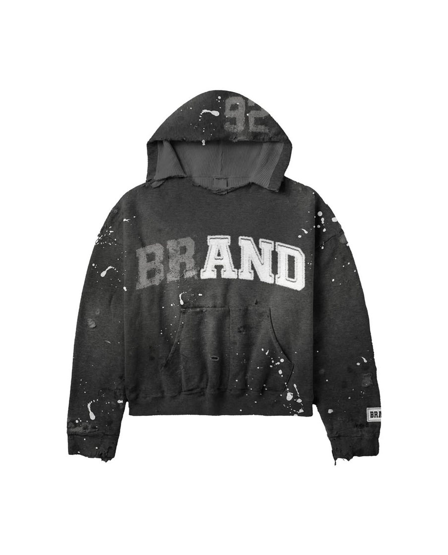 Custom Design Distressed Style Hoodie