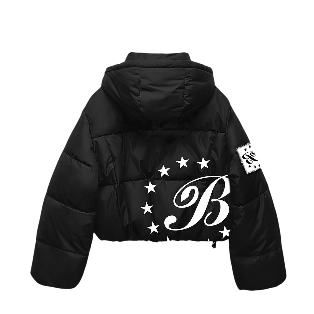 Custom Sublimation Custom Vintage Thick Waterproof Windproof Hooded Puffer Jacket 