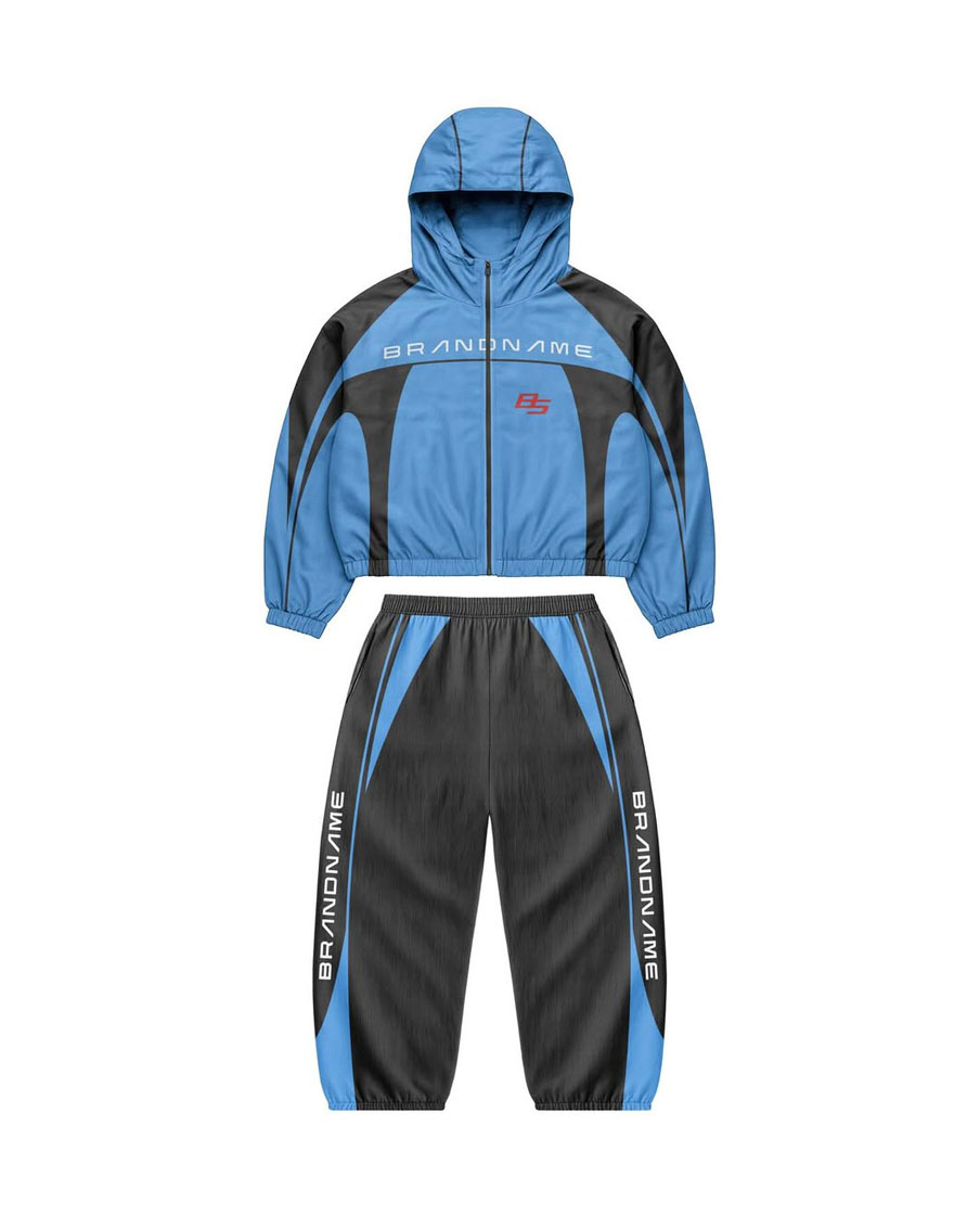 Custom Manufacture Windbreaker Suit | Private Label Premium Zip Jacket & Jogger
