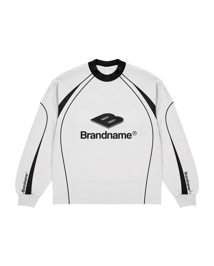 Custom White Color Graphic Style Sweatshirt